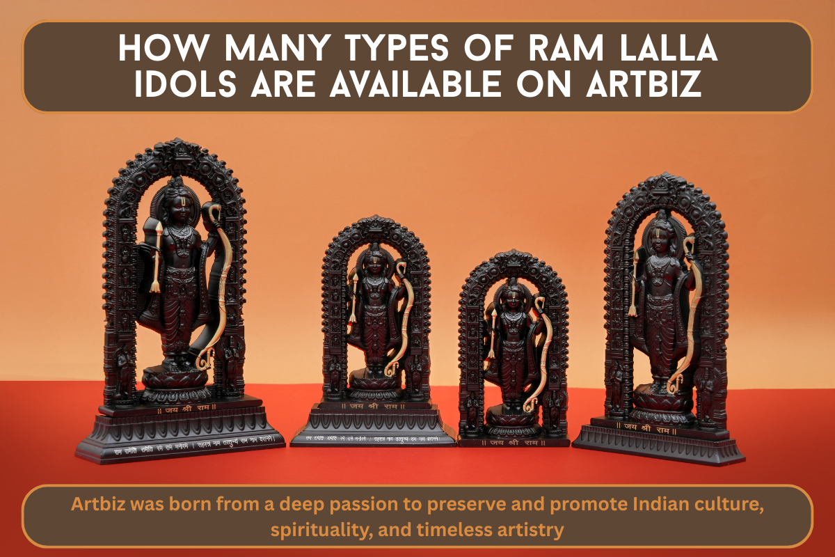How many types of Ram Lalla idols are available on Artbiz