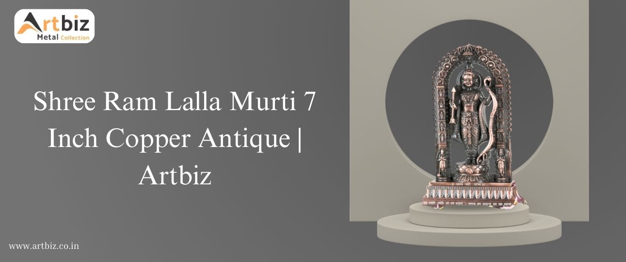 Shree Ram Lalla Murti 7 Inch Copper Antique | Artbiz