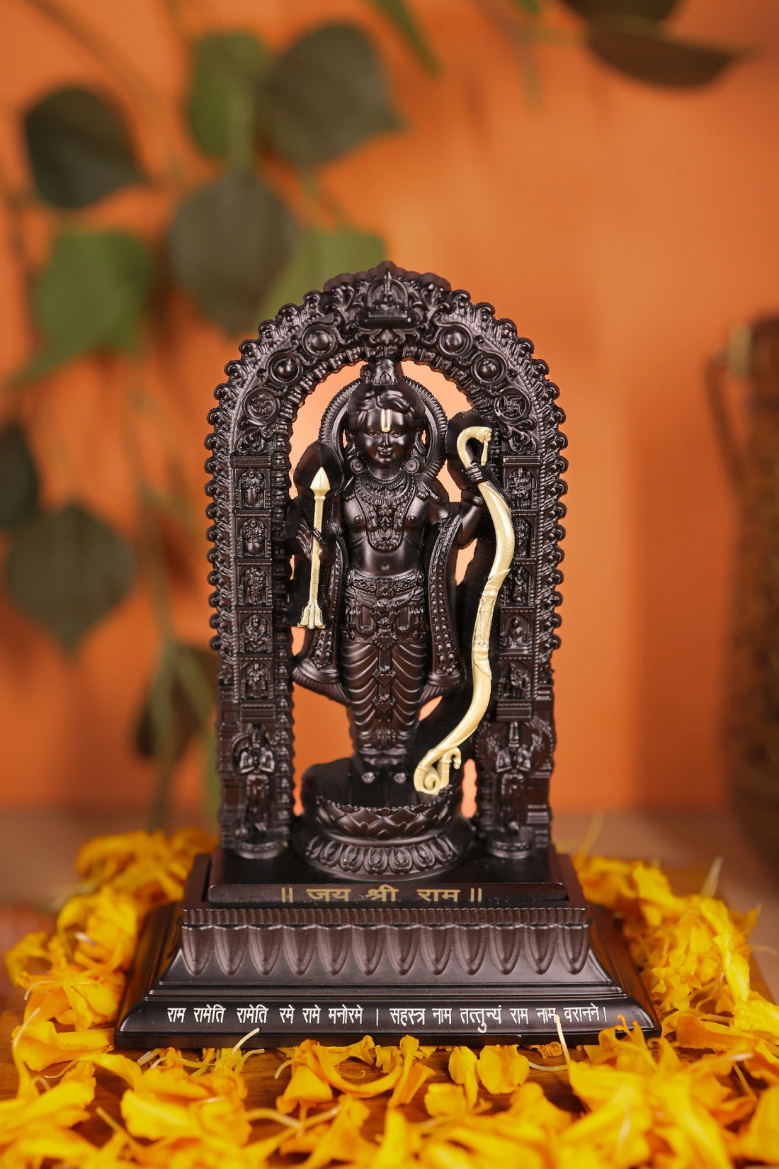 Shree Ram Lalla Murti 5.5 inch (Black/Gold)