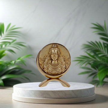 Small Round Mahadev (Gold)