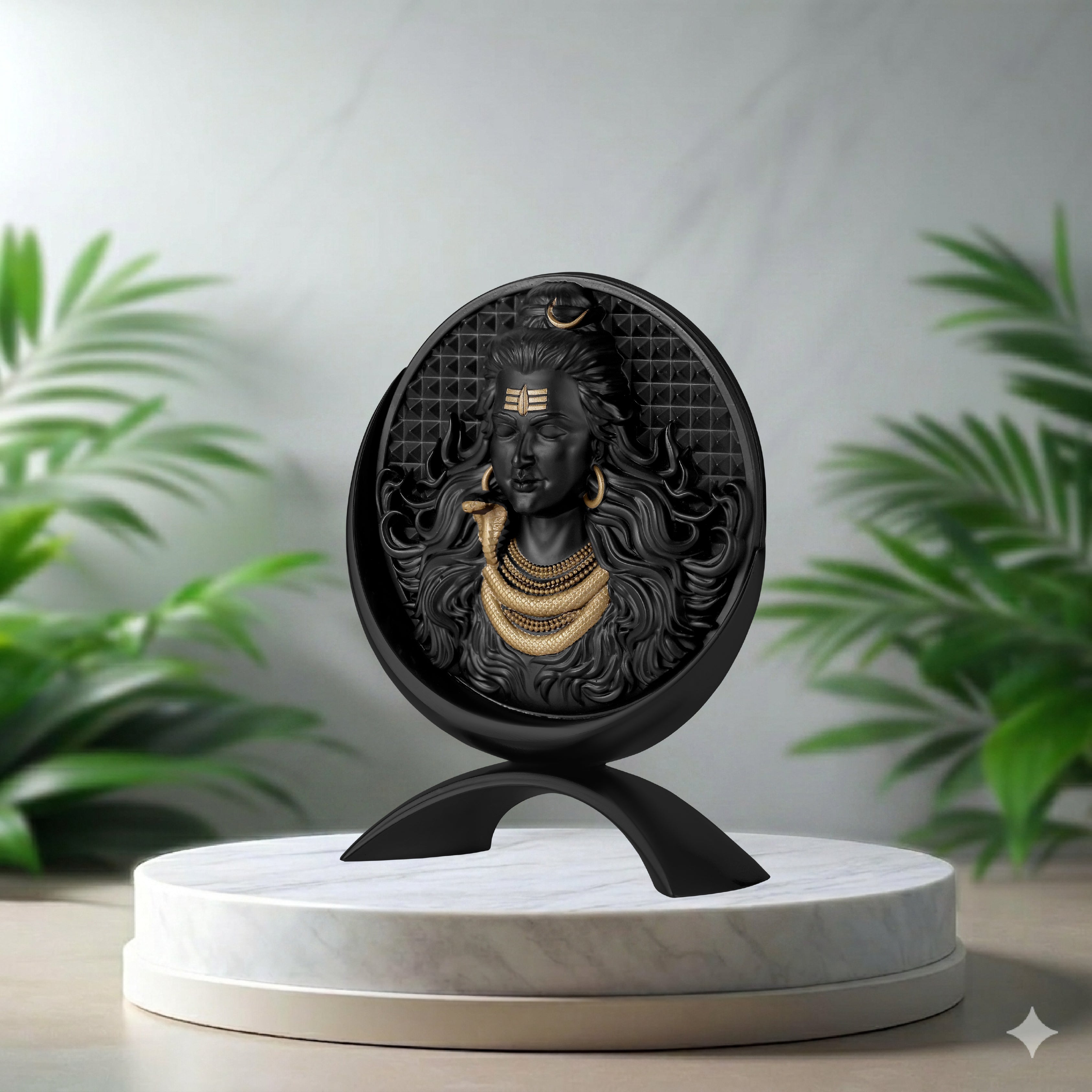 Big Round Mahadev (Black)