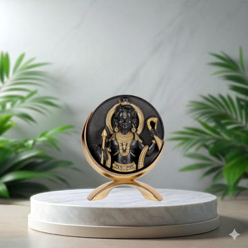 Small Round Ram Lalla (Black/Gold)