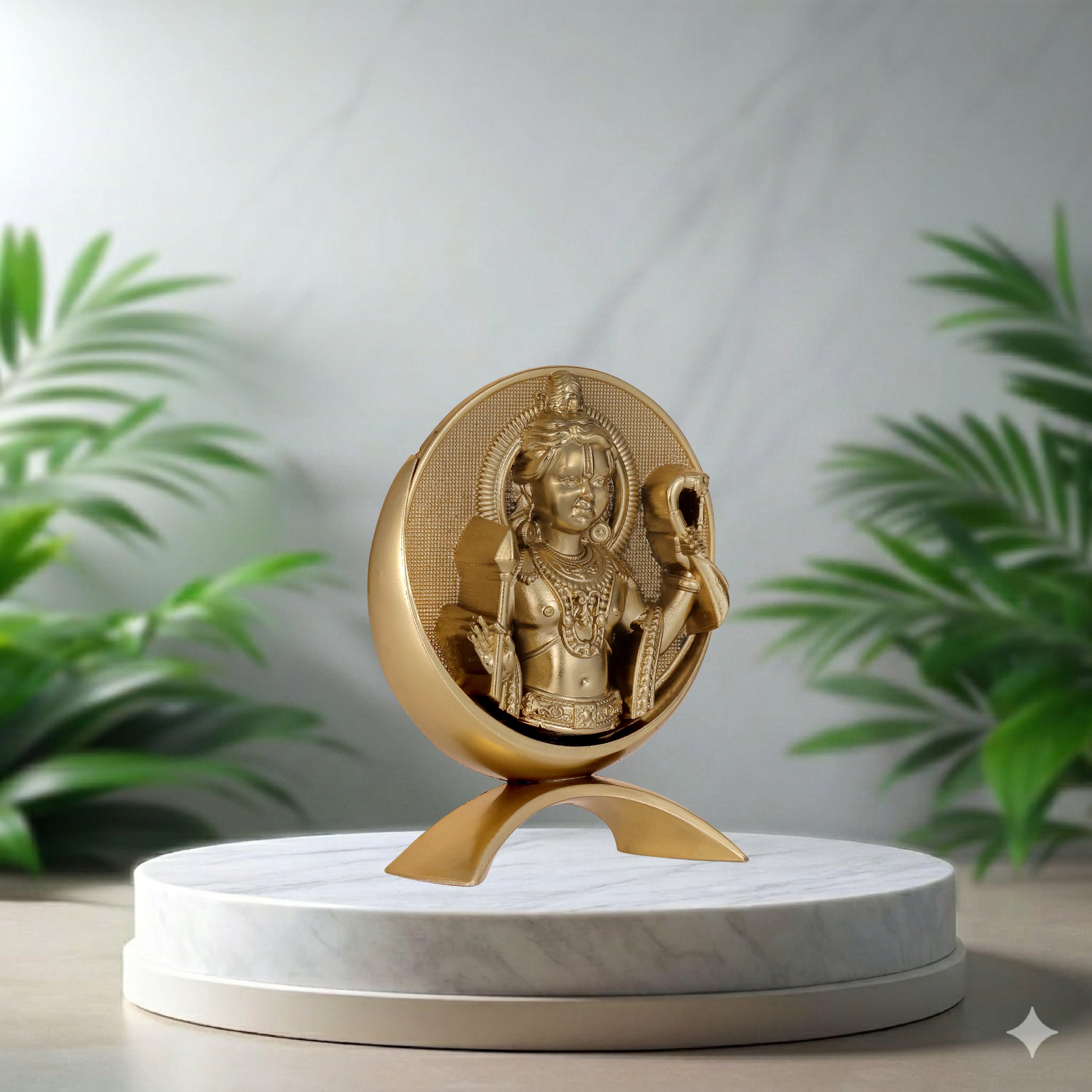 Small Round Ram Lalla (Gold)