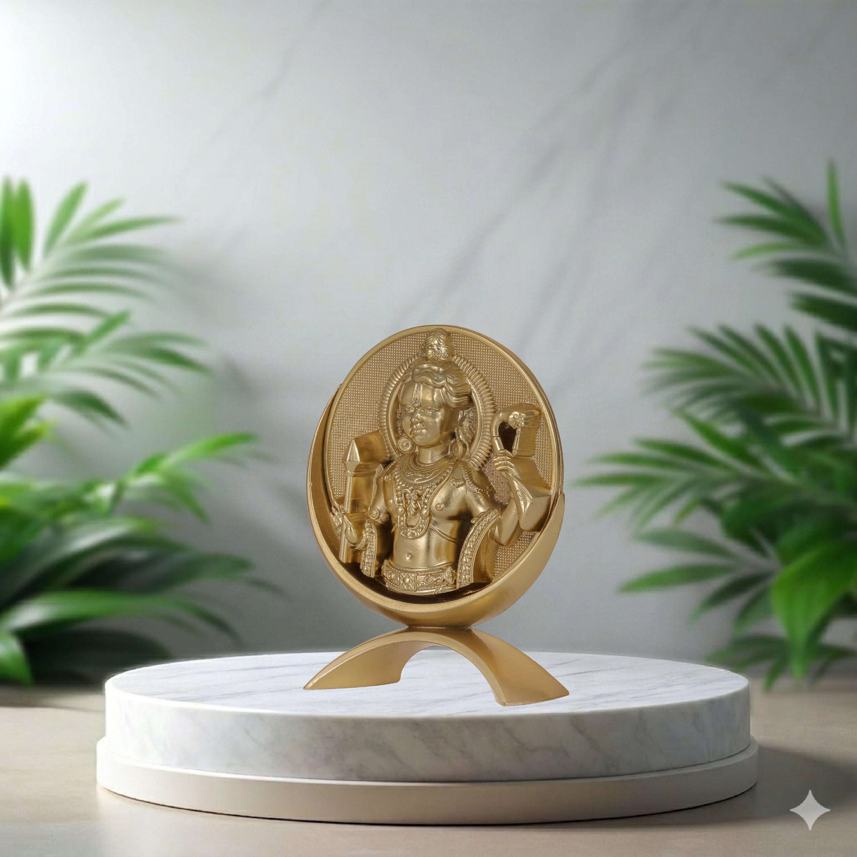 Small Round Ram Lalla (Gold)