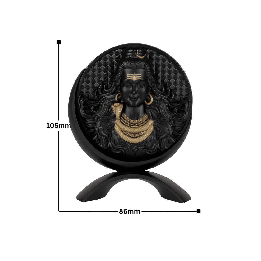 Big Round Mahadev (Black)