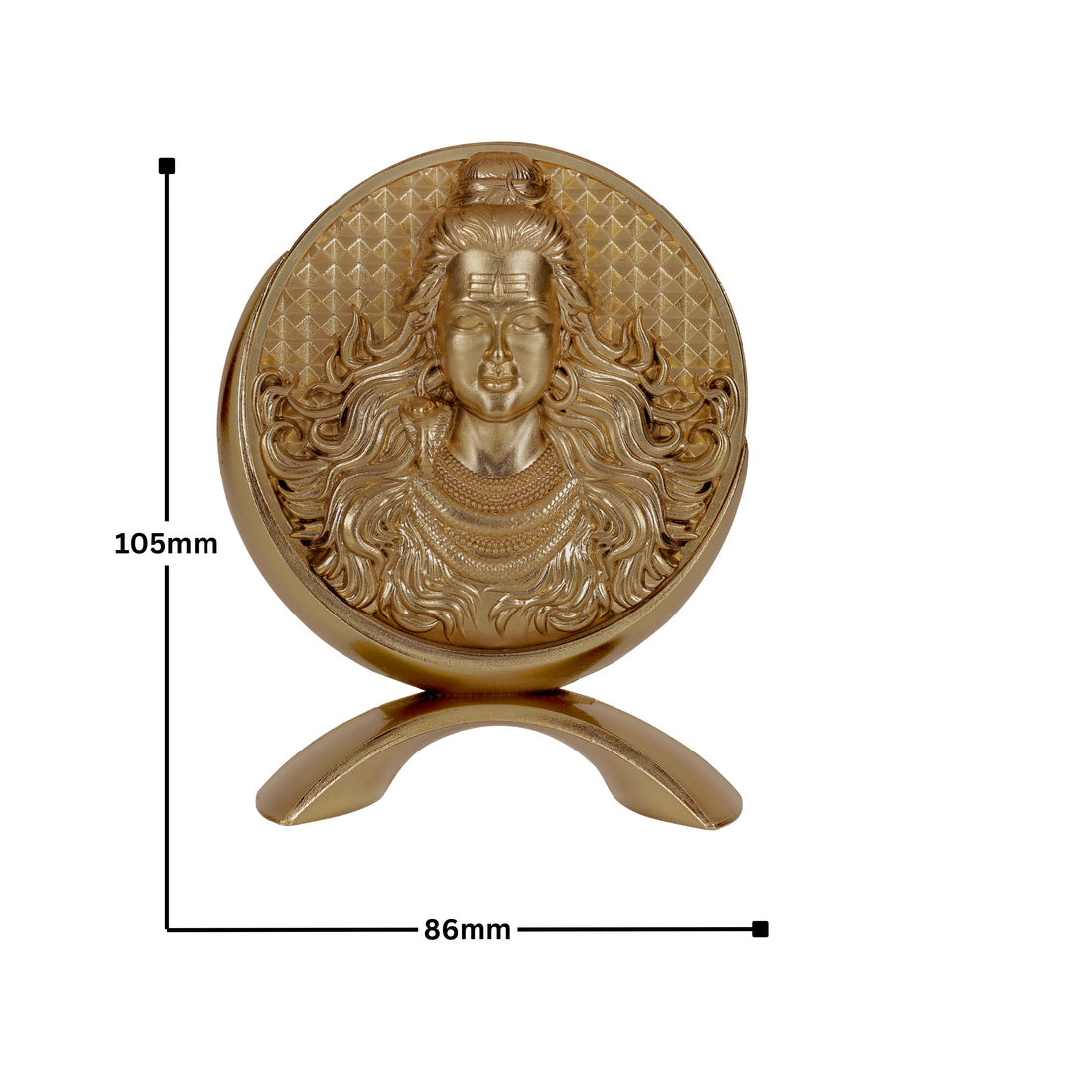 Big Round Mahadev (Gold)
