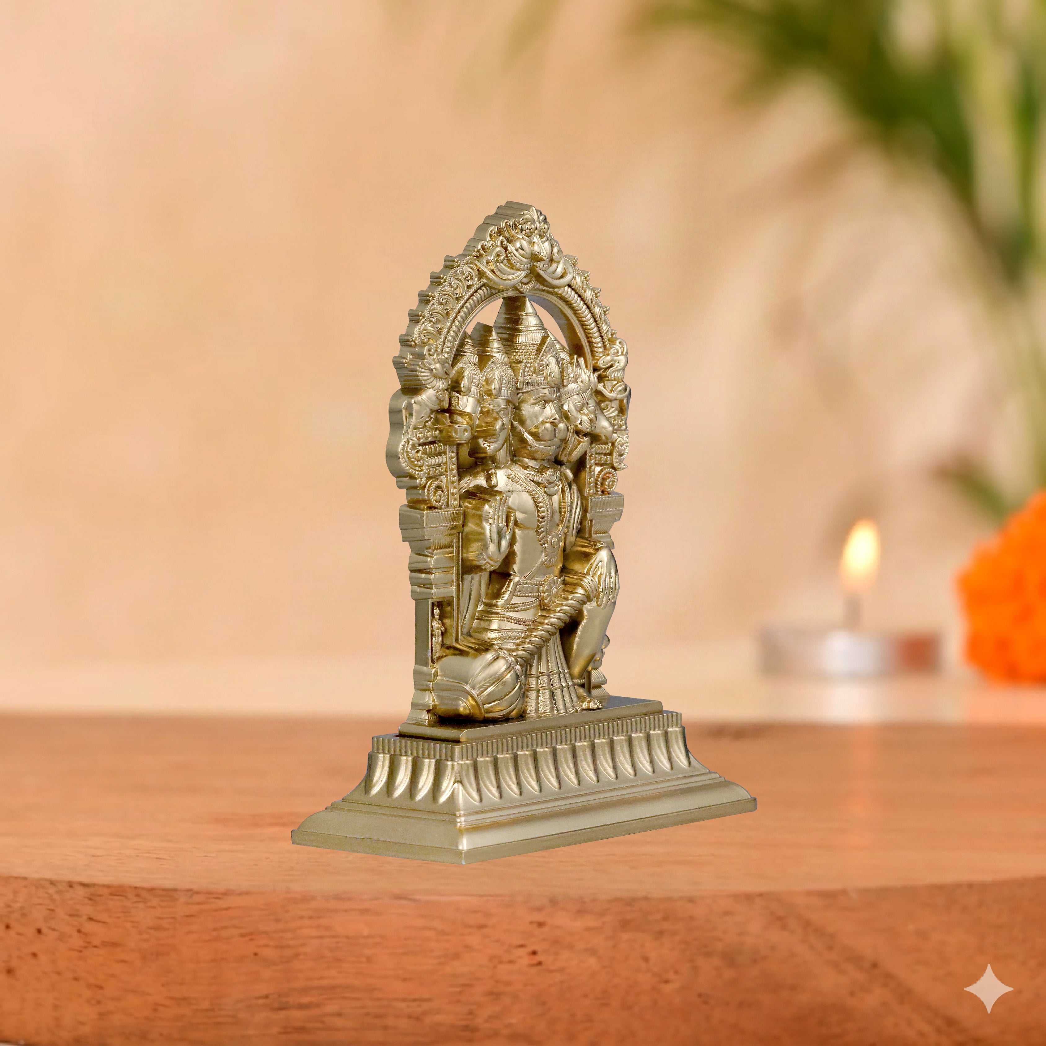 Panchmukhi Hanuman 5.5 Inch (Gold)