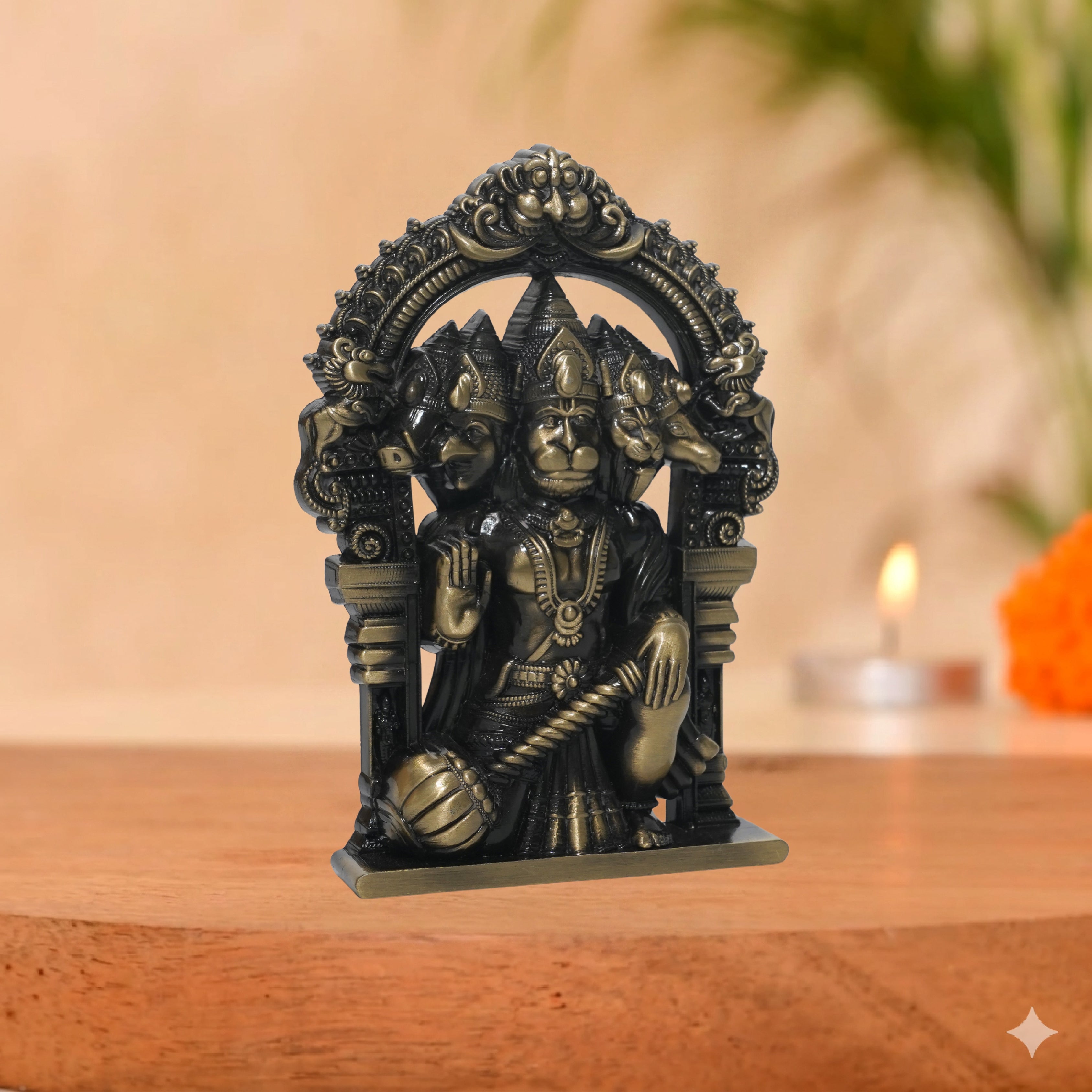 Panchmukhi Hanuman 4.5 Inch (Brass)