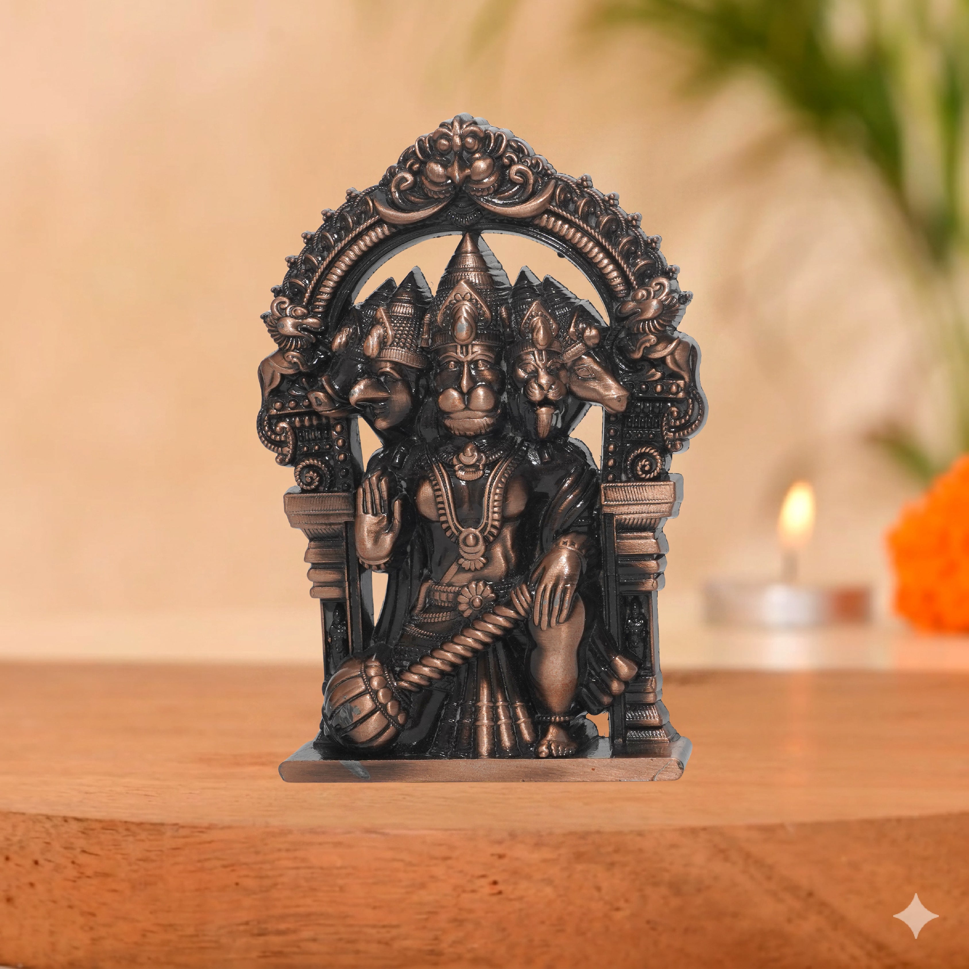 Panchmukhi Hanuman 4.5 Inch (Copper)