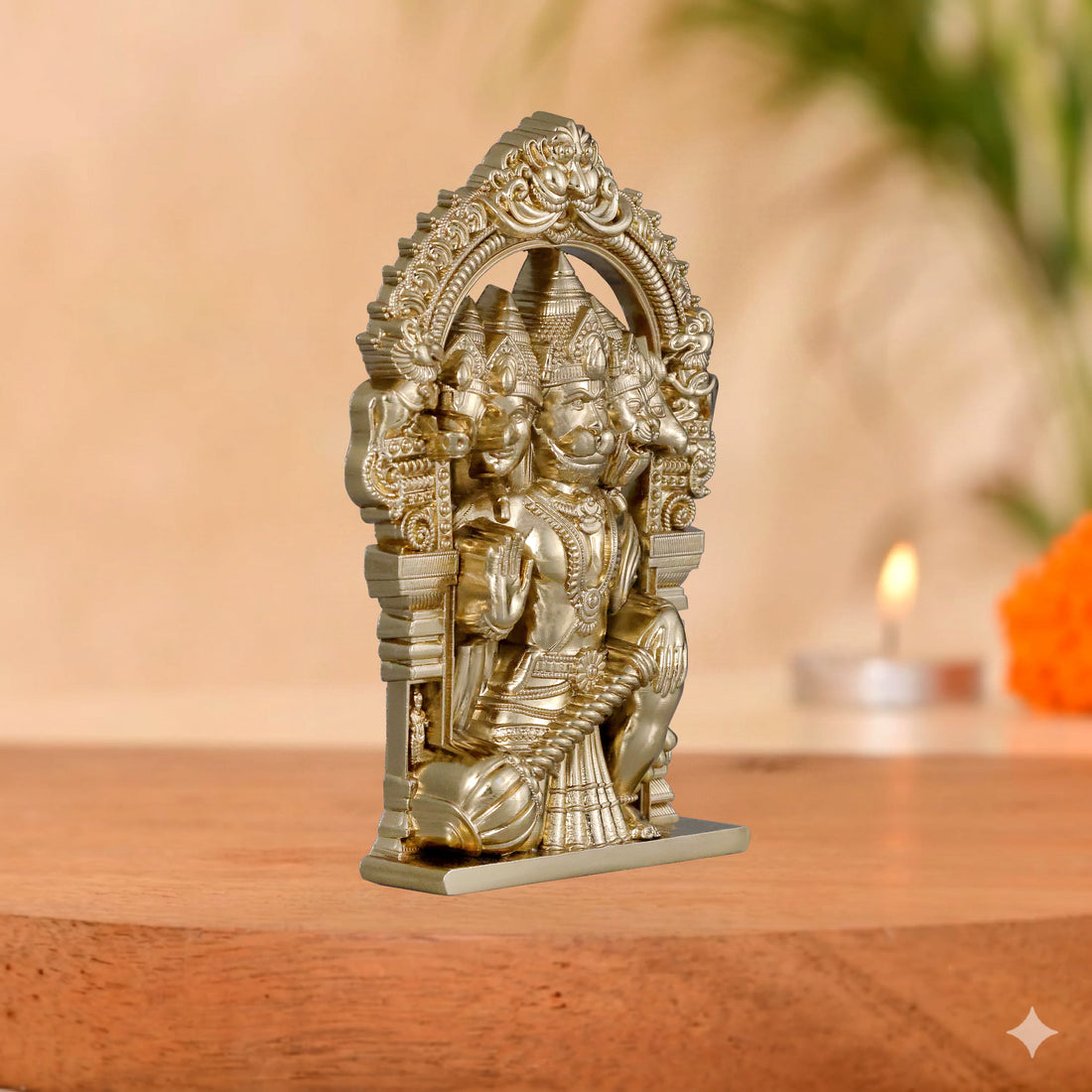 Panchmukhi Hanuman 4.5 Inch (Gold)