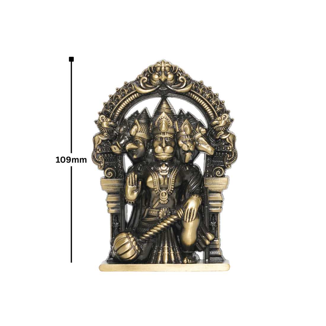 Panchmukhi Hanuman 4.5 Inch (Brass)