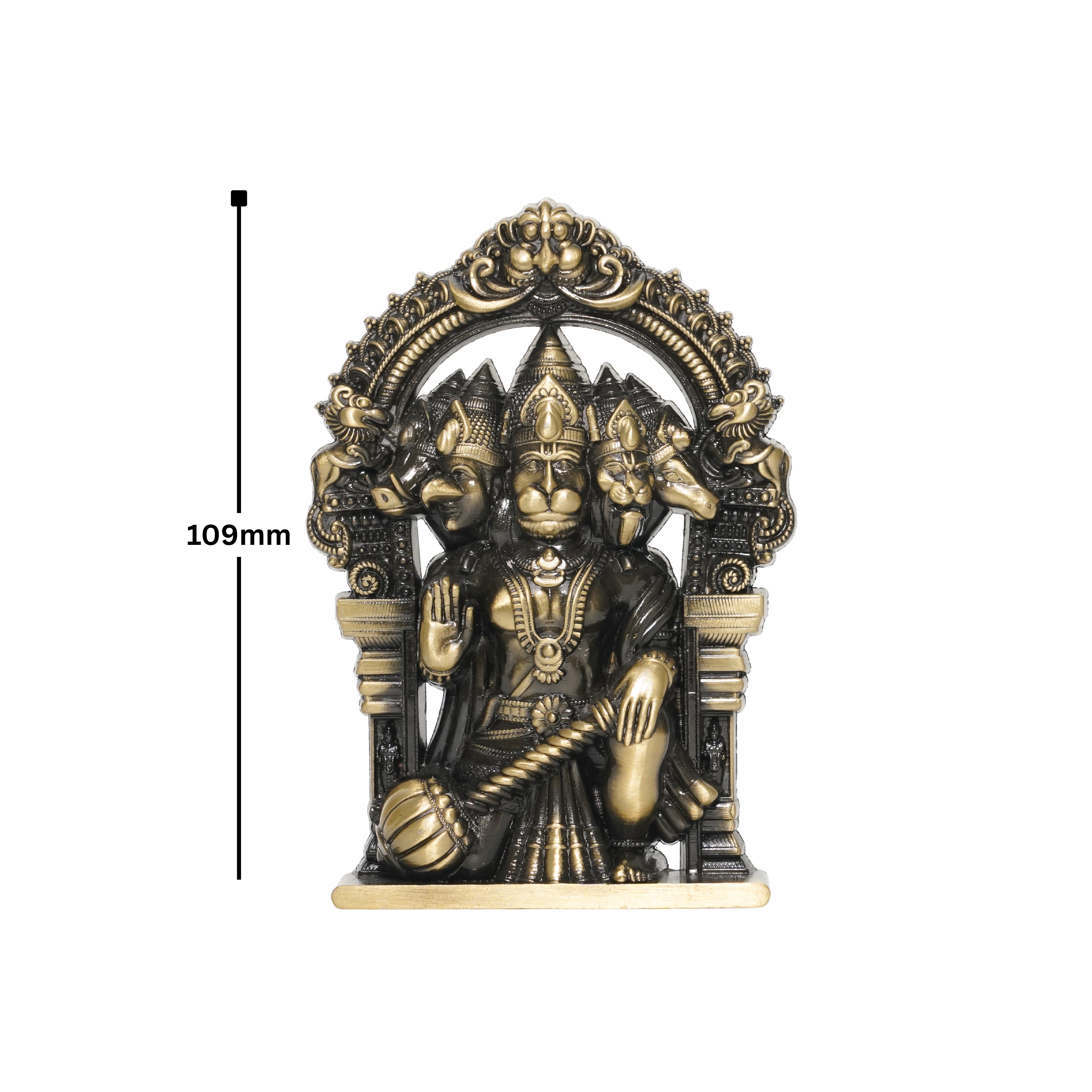 Panchmukhi Hanuman 4.5 Inch (Brass)