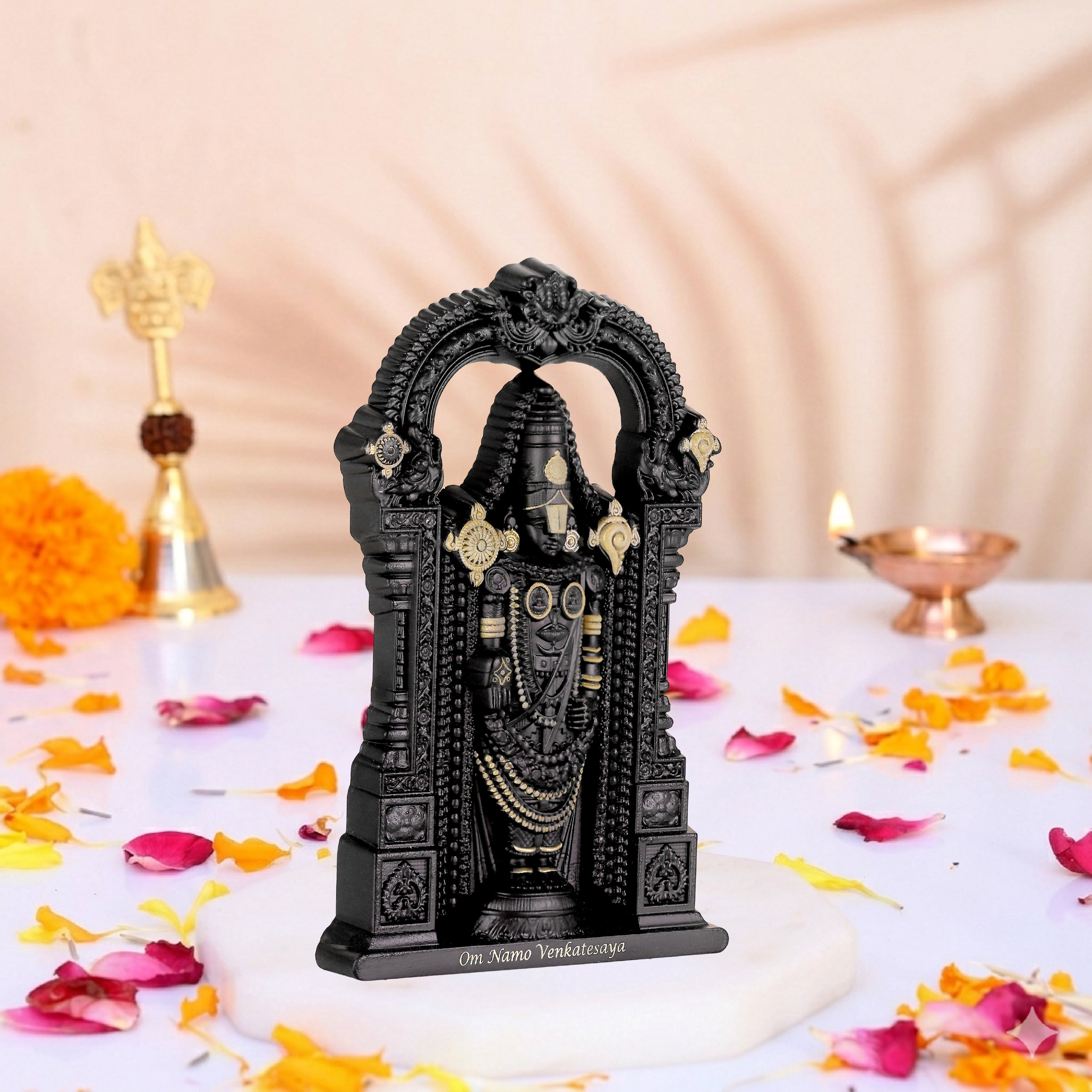 Tirupati Black & Gold (4.5 Inch)