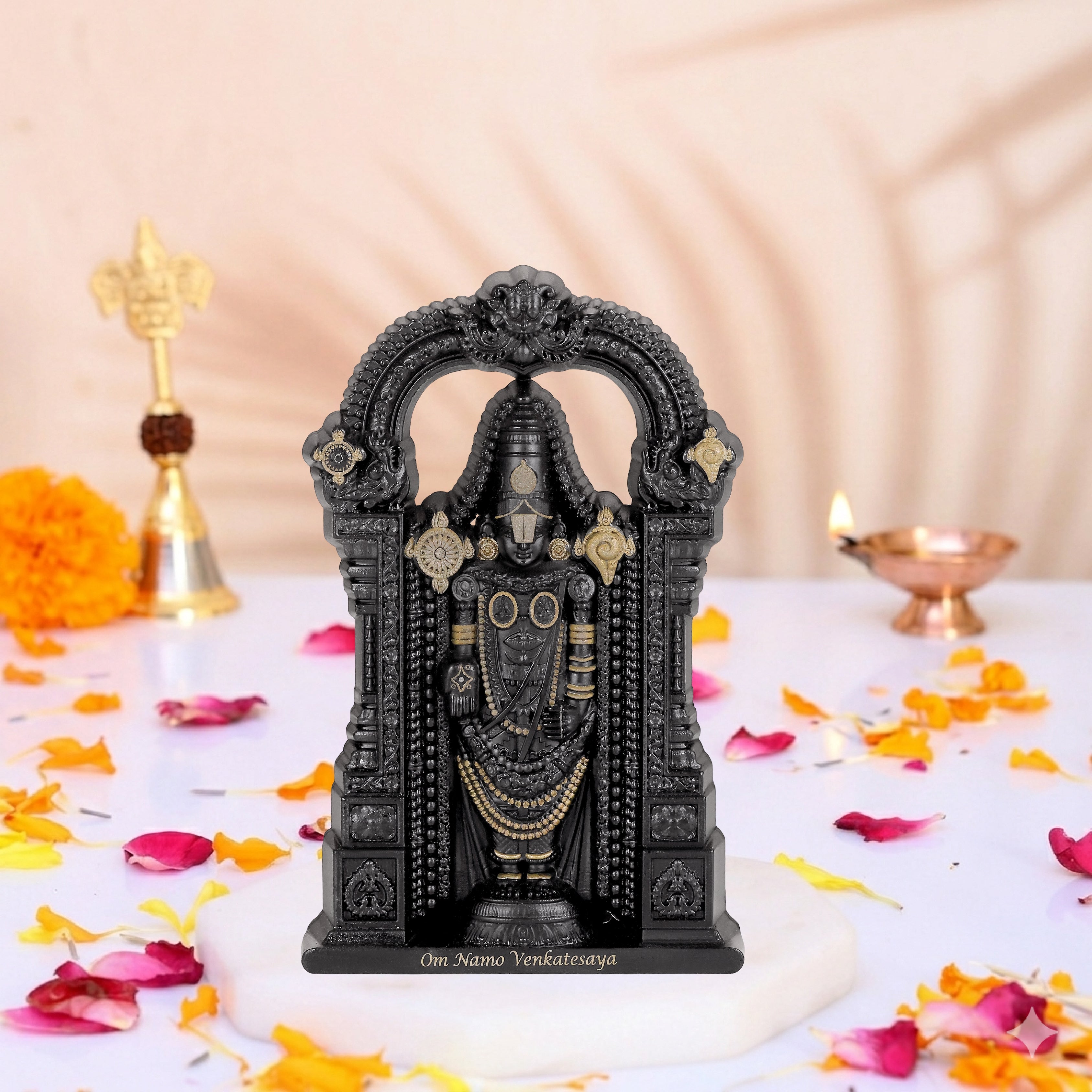 Tirupati Black & Gold (4.5 Inch)