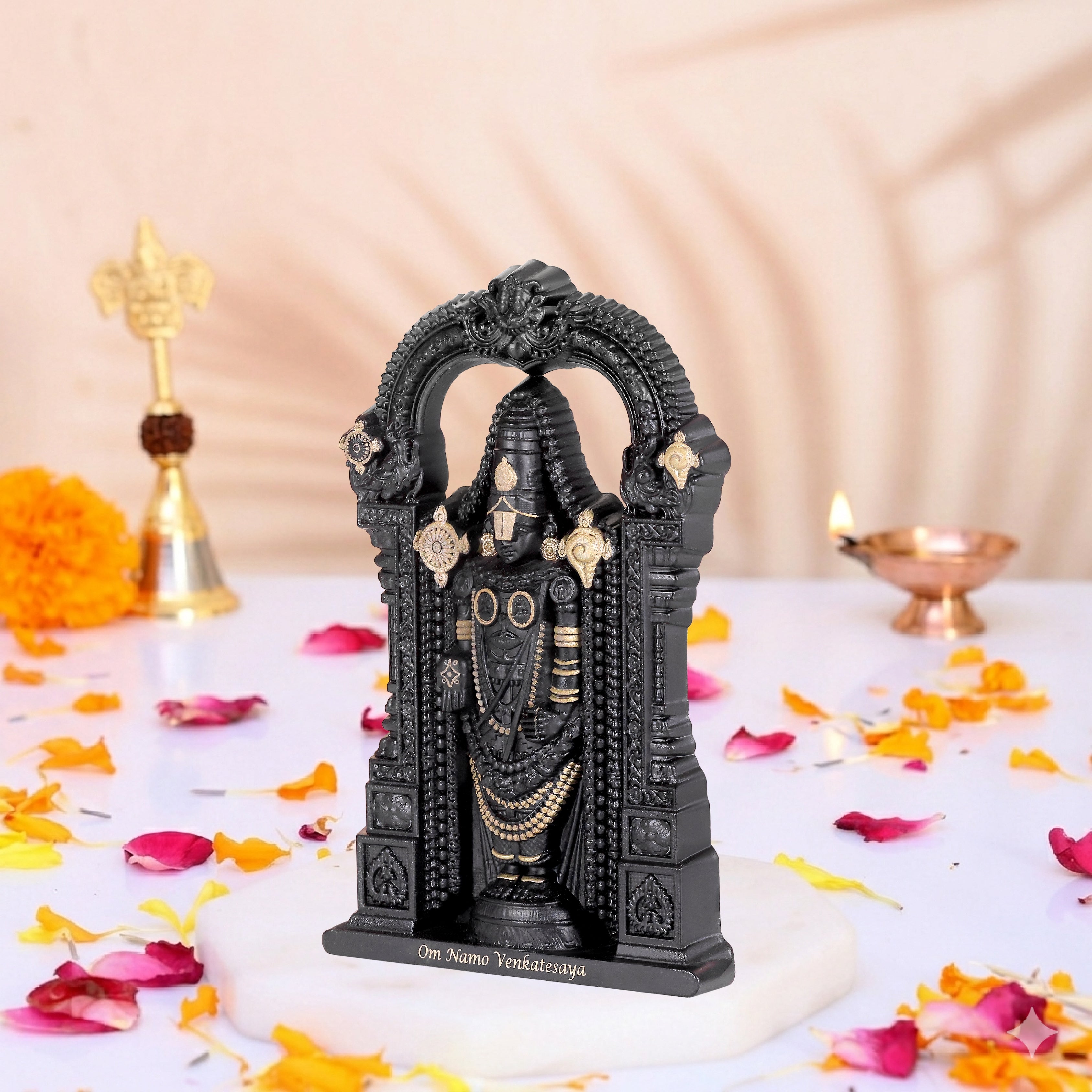 Tirupati Black & Gold (4.5 Inch)