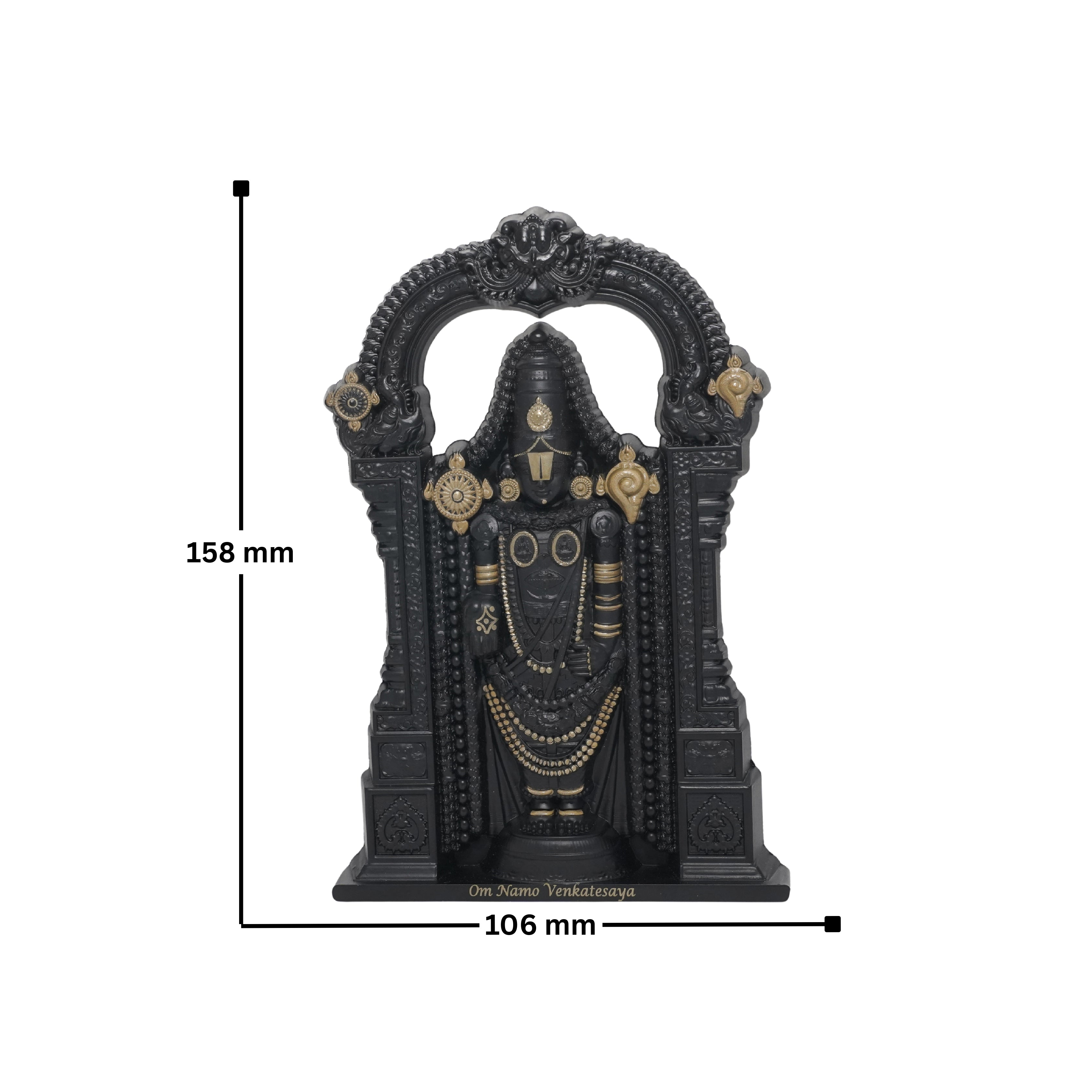 Tirupati 6 Inch (Black)