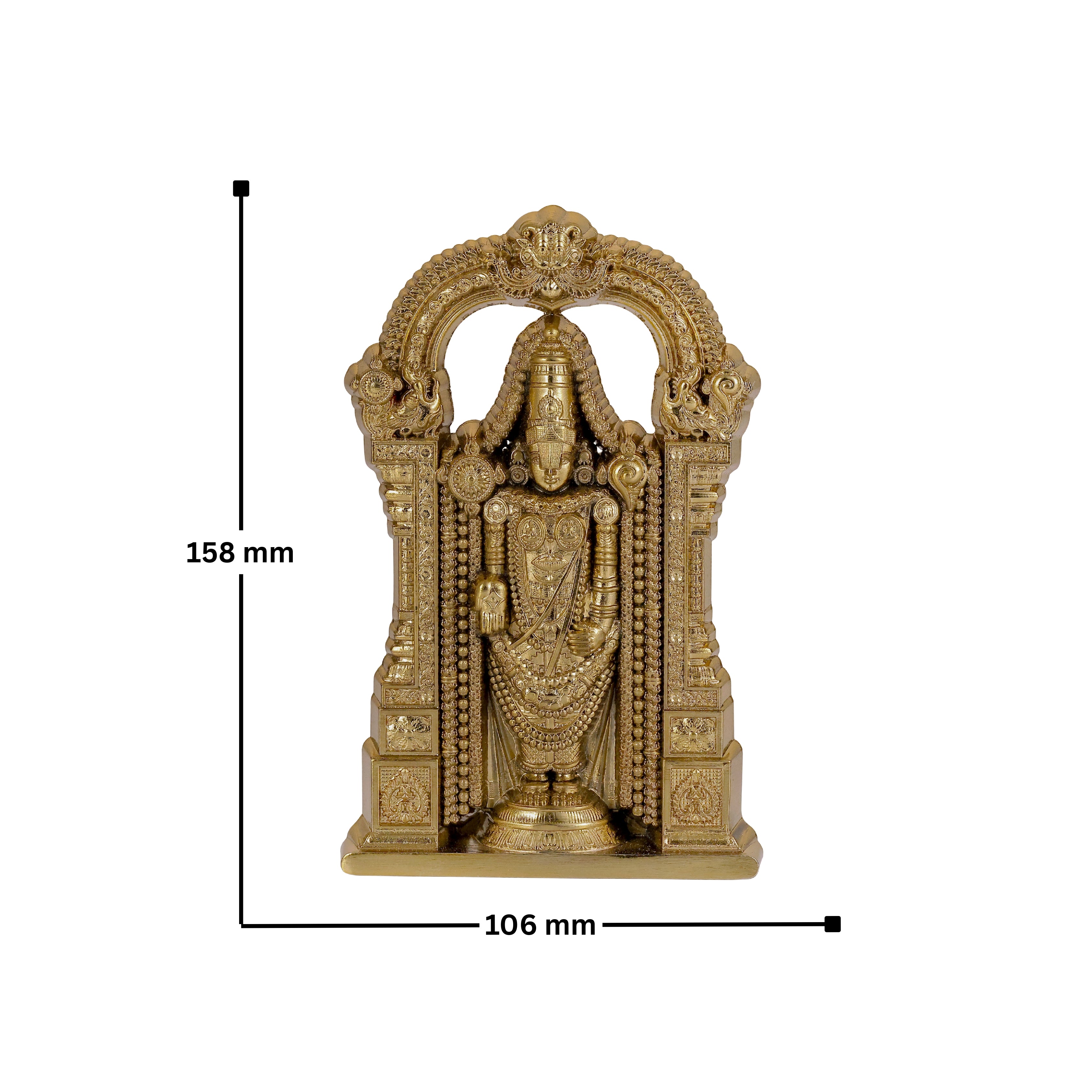 Tirupati 6 Inch (Gold)