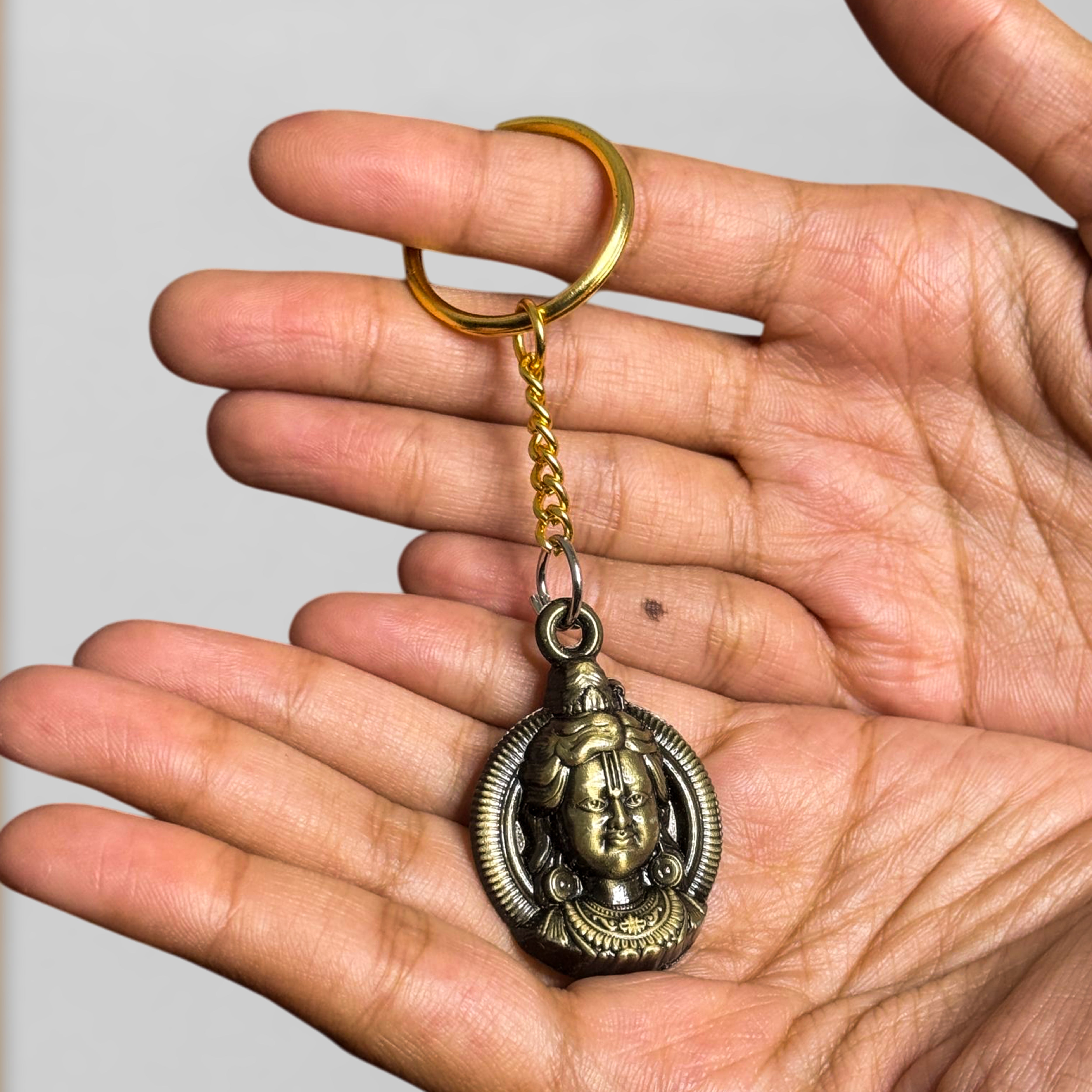 Ram Lalla Key Chain (Brass Antique) – Artbiz Metals