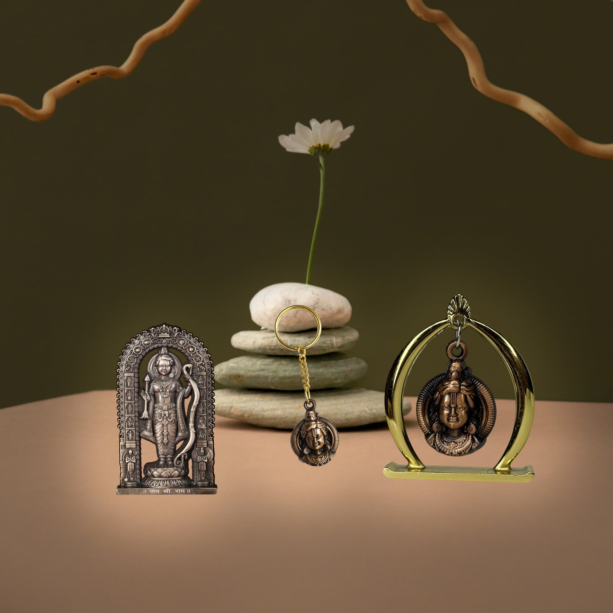 Combo 10 (Ram Jula,3" Ram Lalla Murti,Keychain)