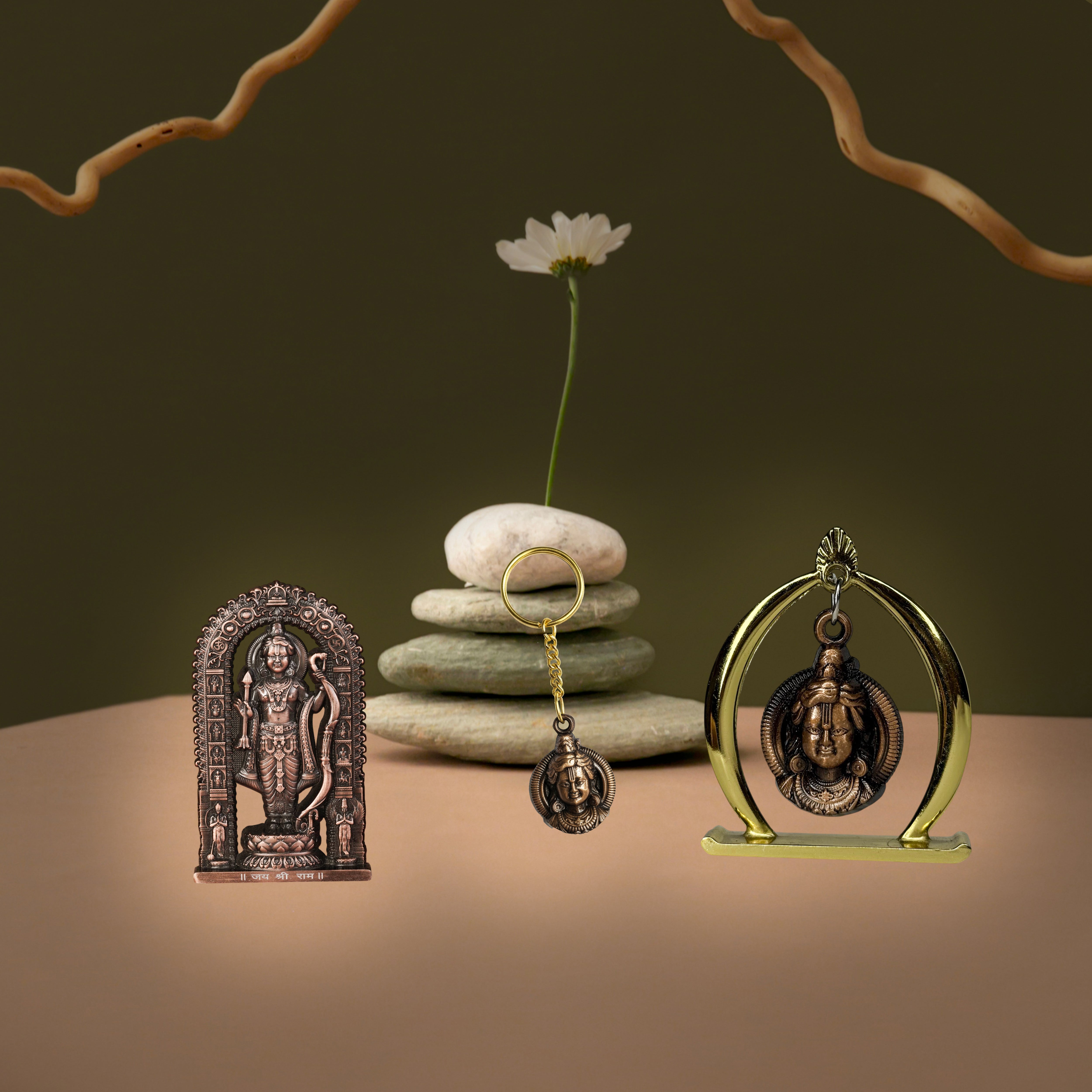 Combo 13 (Ram Jula,3" Ram Lalla Murti, Keychain)