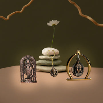 Combo 12 (Ram Jula, 3" Ram Lalla Murti, Keychain)