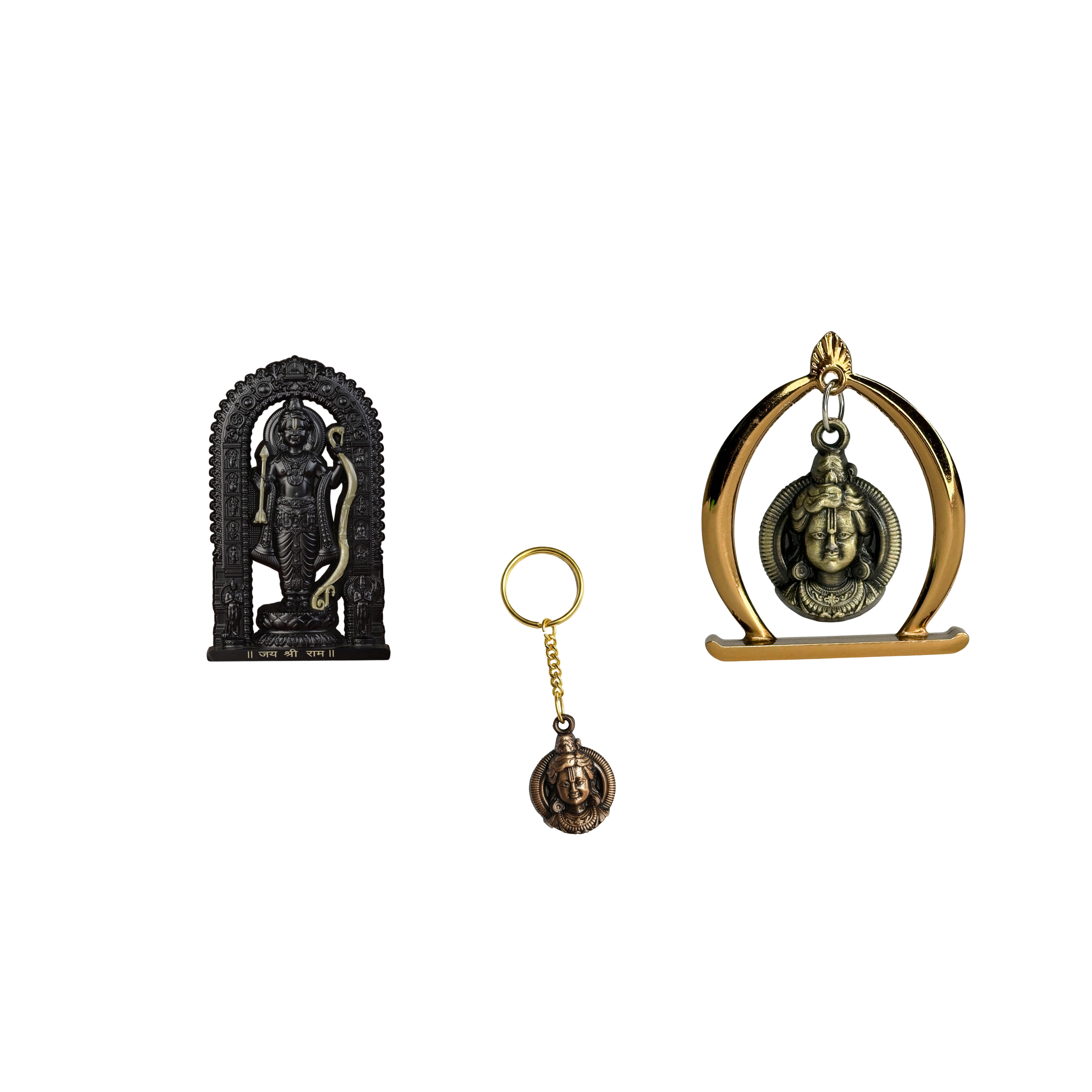 Combo 11 (Ram Jula,3" Ram Lalla Murti, Keychain)