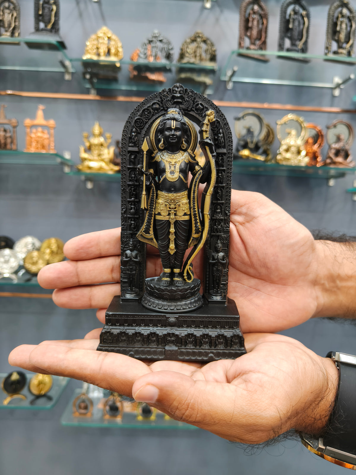 3D Ram Lalla Idol Black Finish 7 Inch