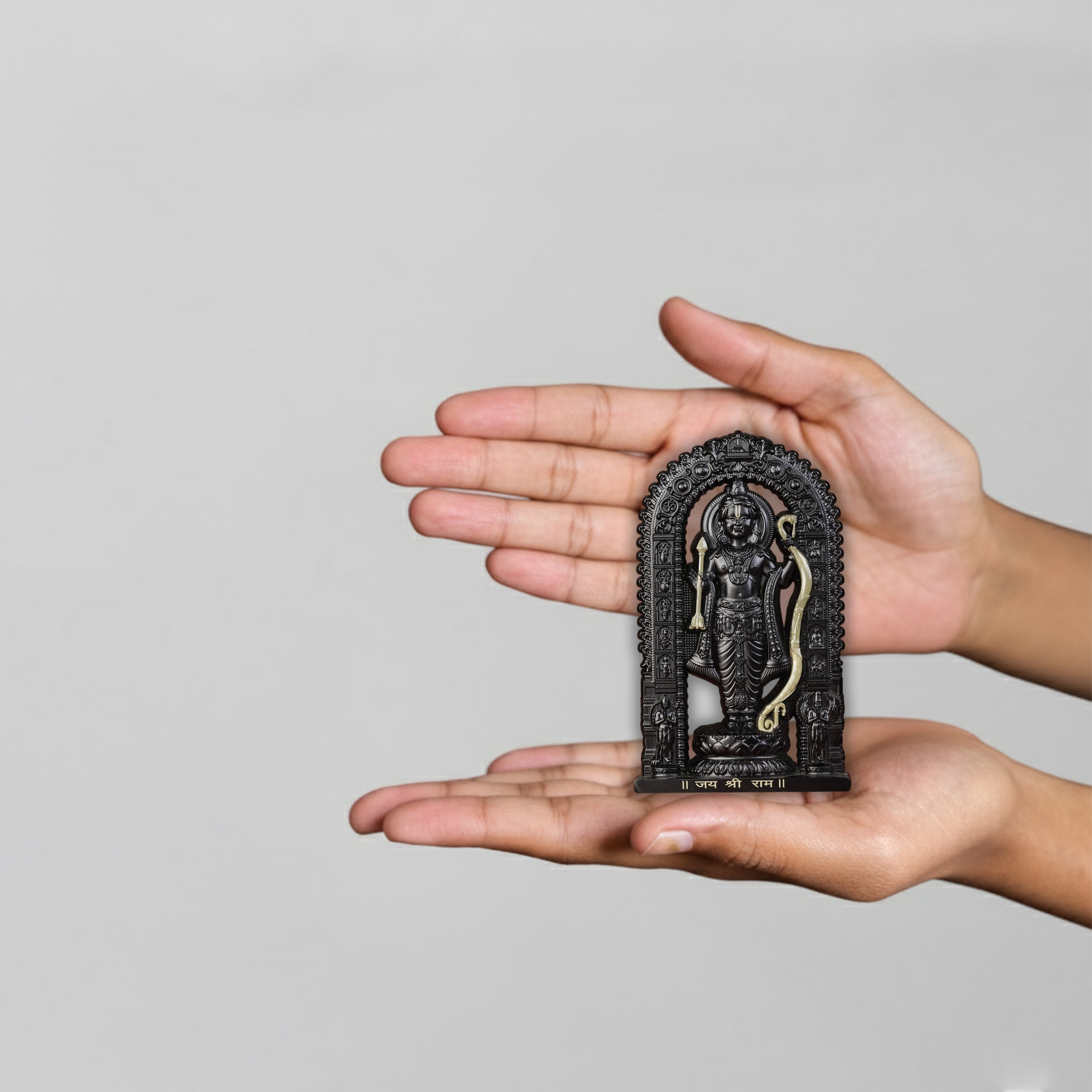 Shree Ram Lalla Murti 3 inch (Black/Gold)