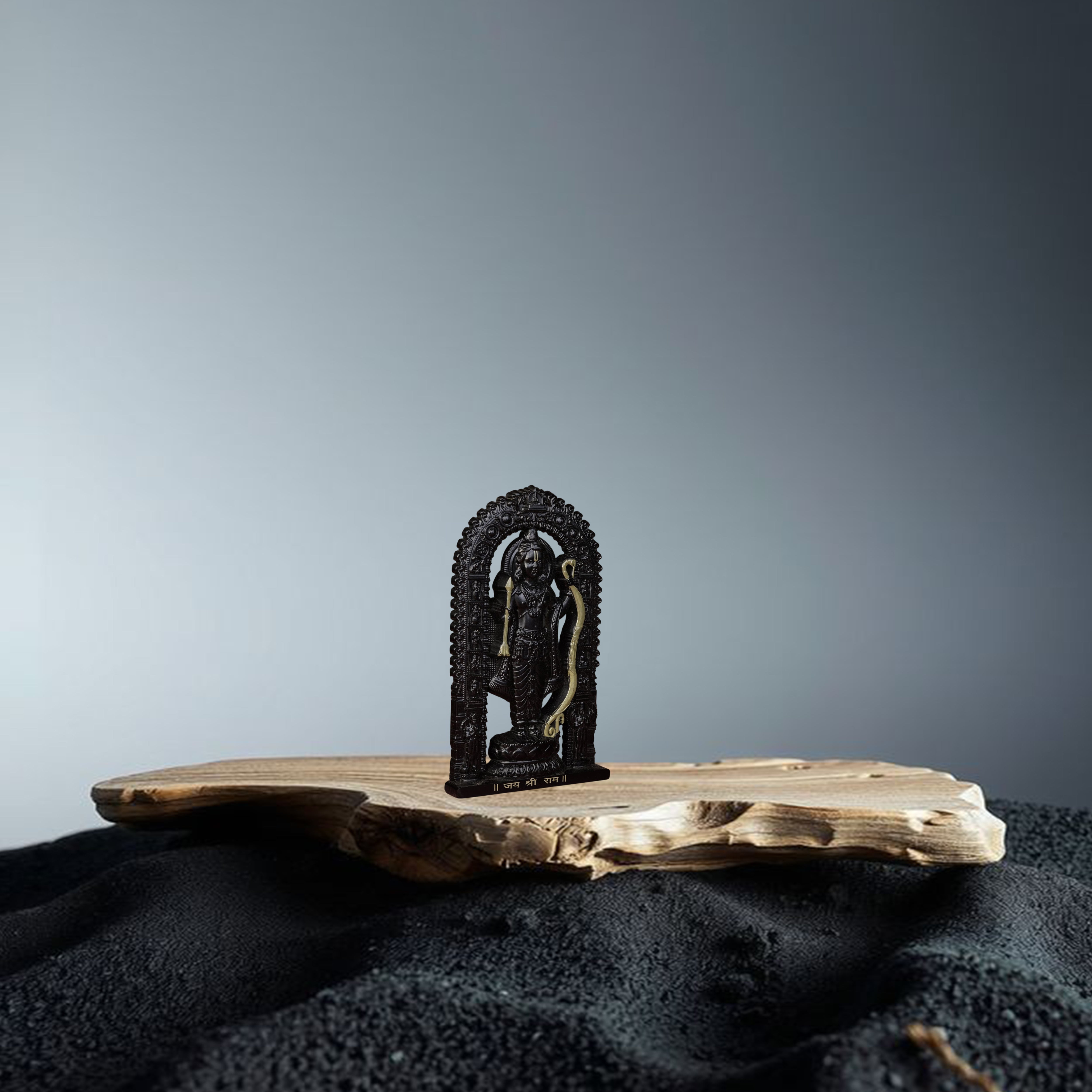 Shree Ram Lalla Murti 3 inch (Black/Gold)