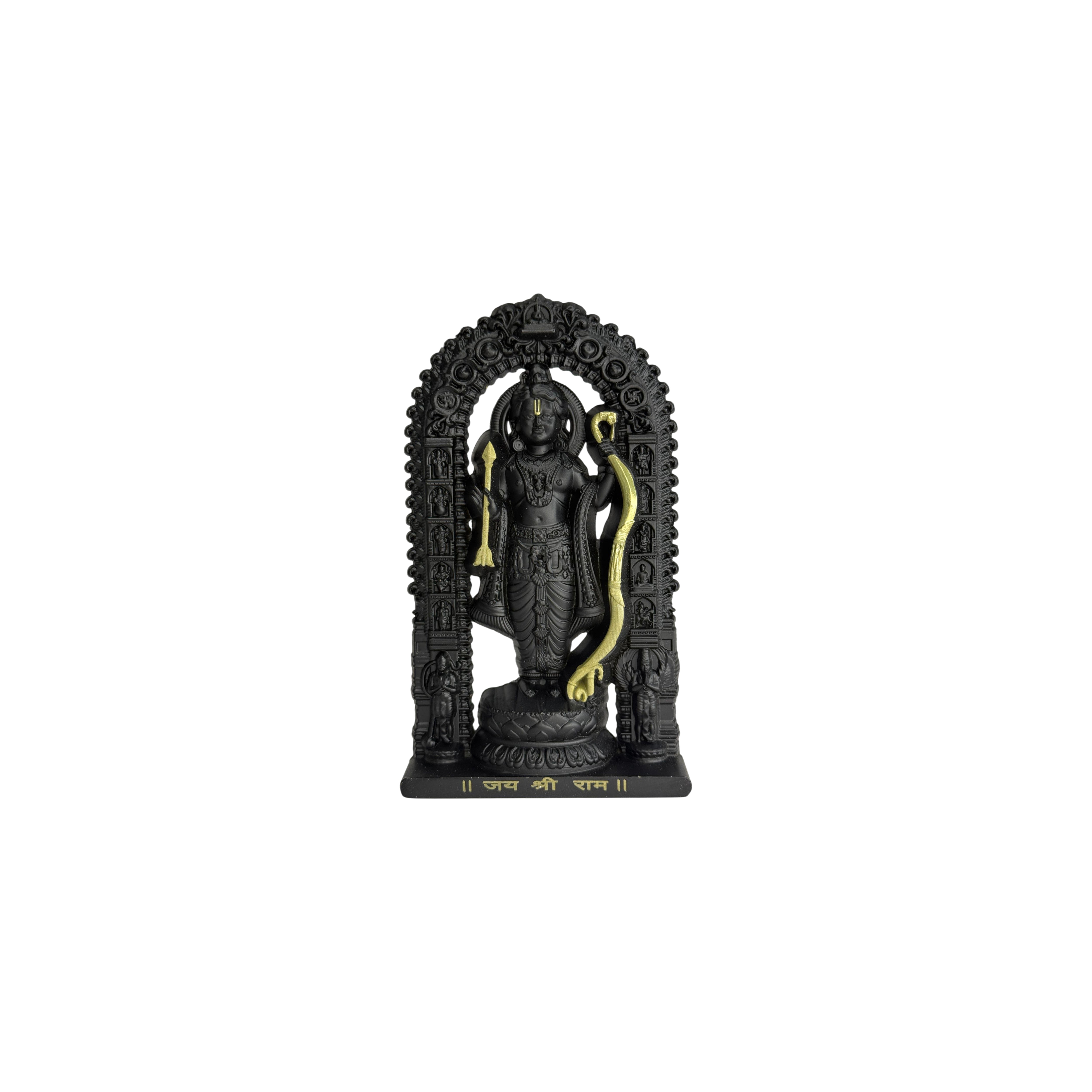 Shree Ram Lalla Murti 4.5 inch (Black/Gold)