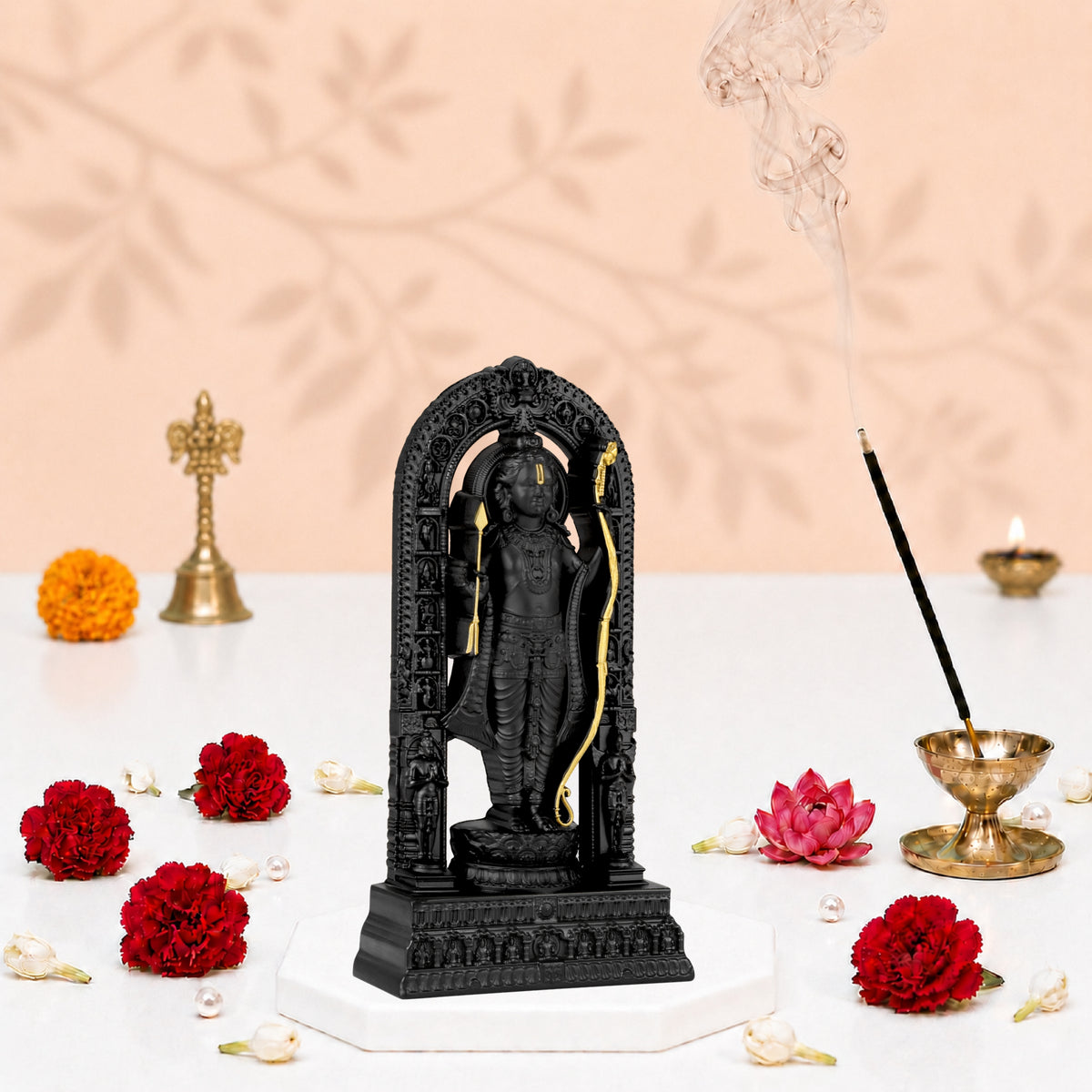Ram Lalla Idol Black Finish 4 Inch