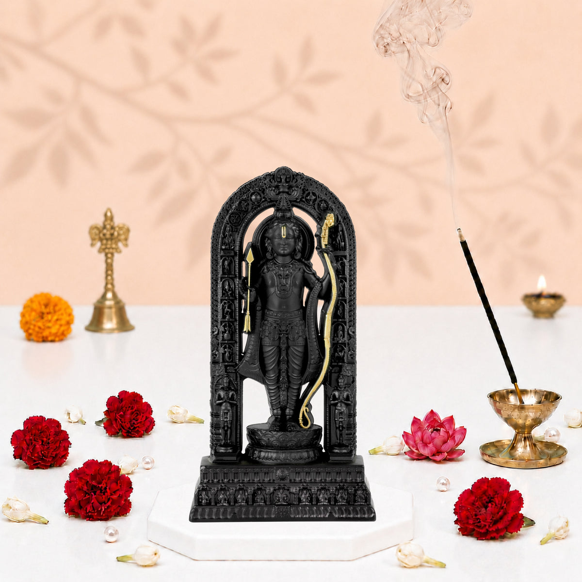 Ram Lalla Idol Black Finish 4 Inch