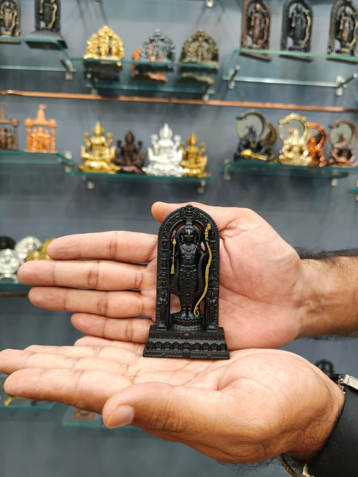 Ram Lalla Idol Black Finish 4 Inch