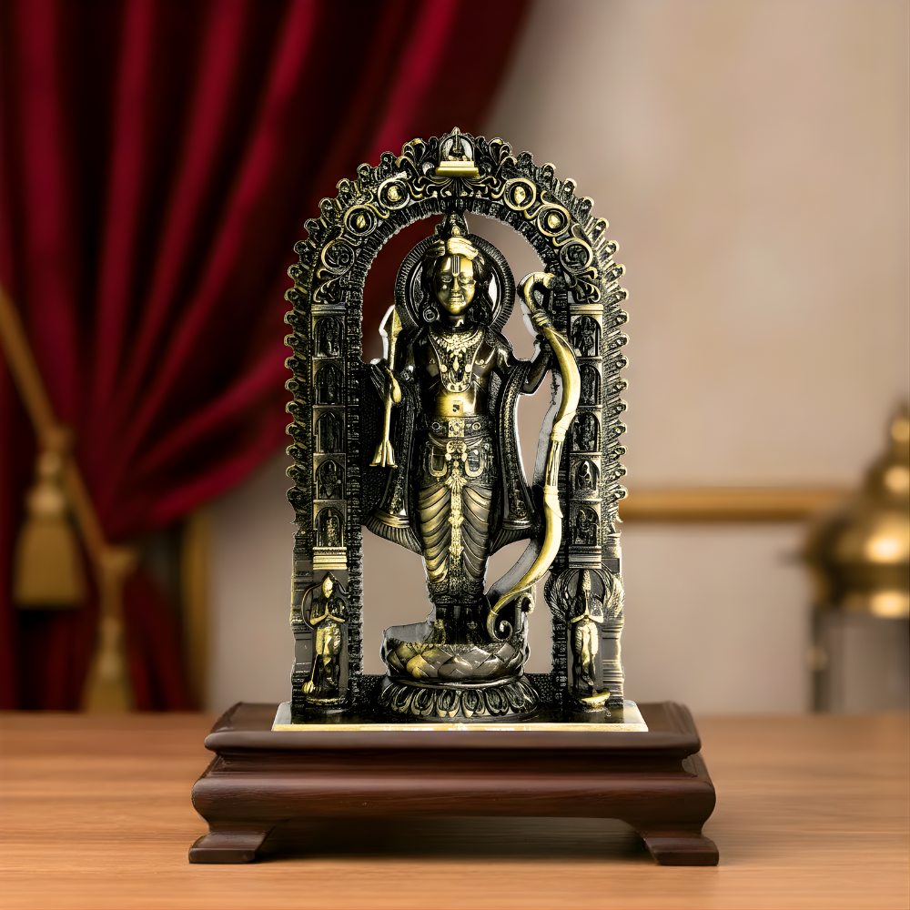 Shree Ram Lalla Murti 6 inch (Brass antique)