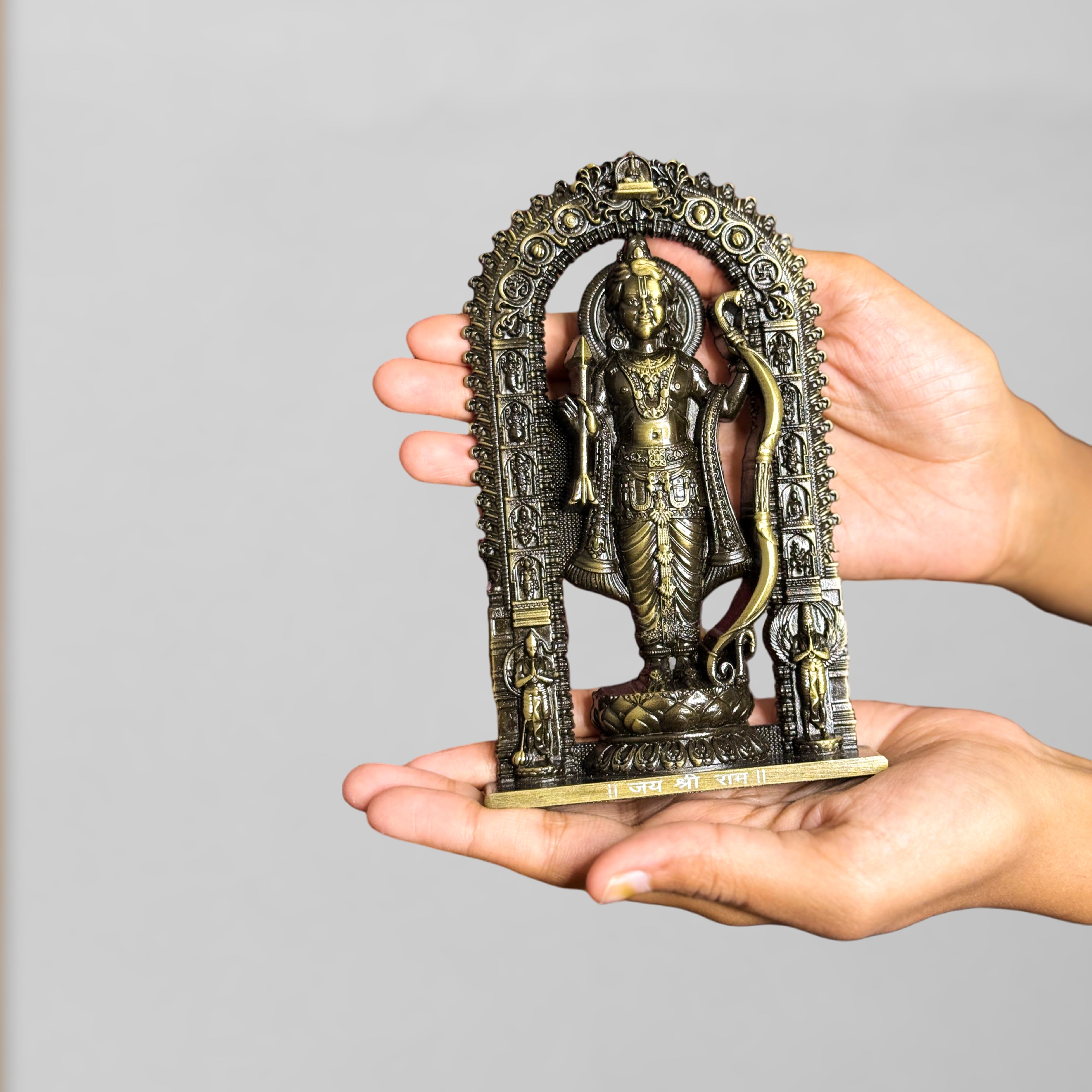 Shree Ram Lalla Murti 6 inch (Brass antique)