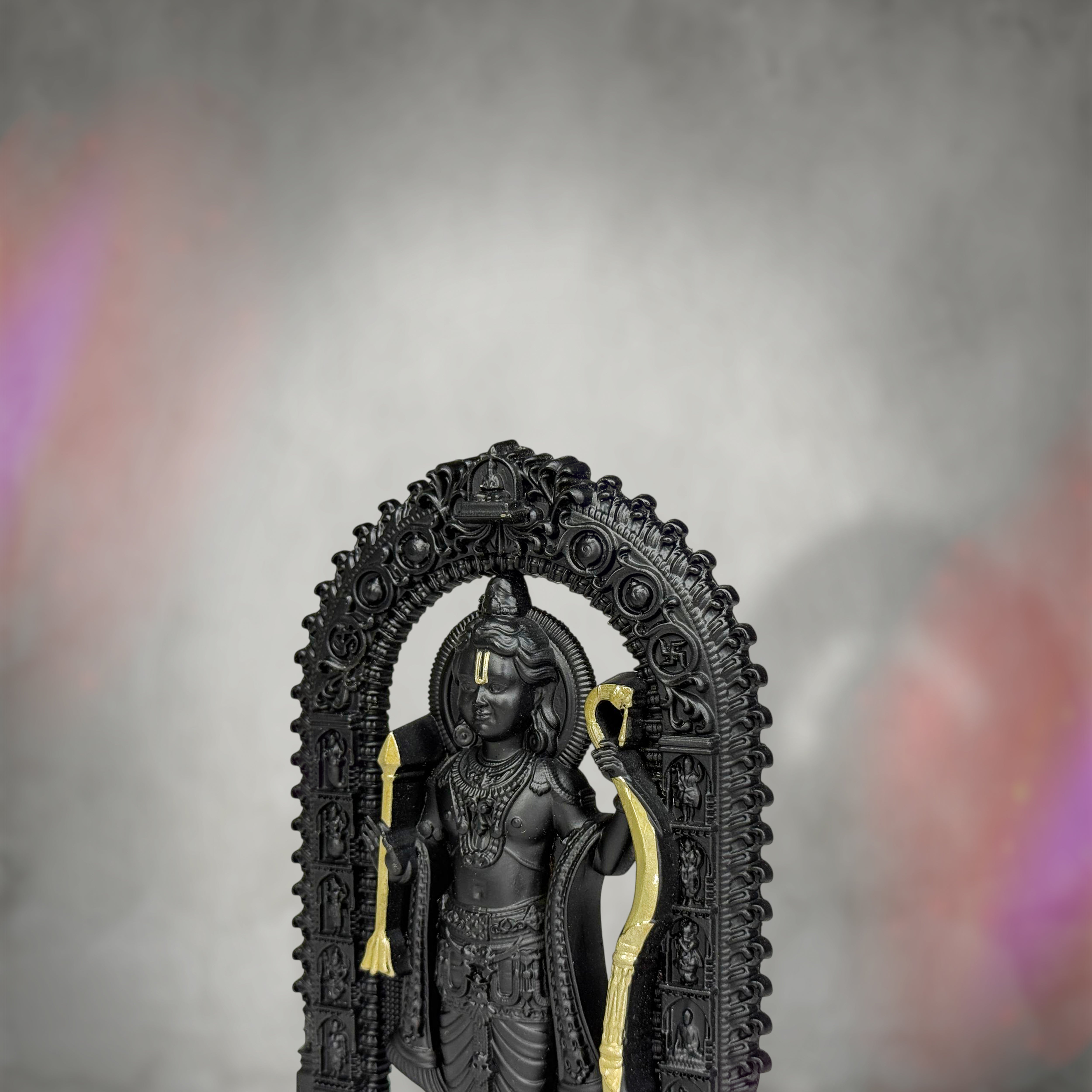 Shree Ram Lalla Murti 6 inch (Black&Gold)