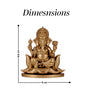 Ganeshji Idol Gold Finish 4 Inch
