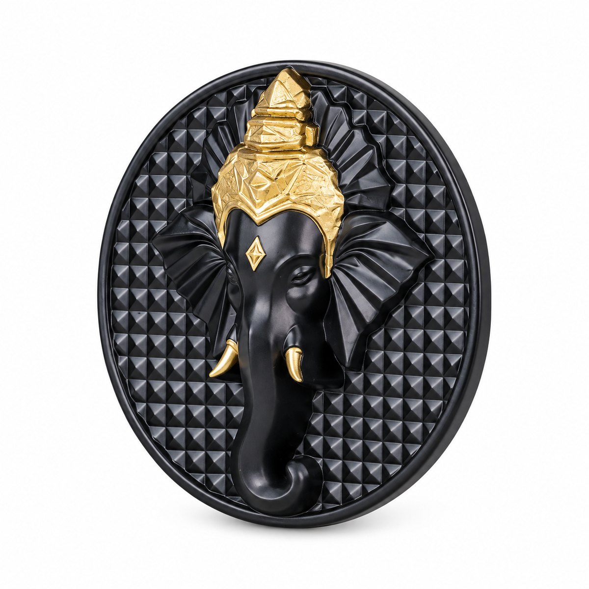 Ganeshji Fridge Magnet Black Finish 2.4 Inch