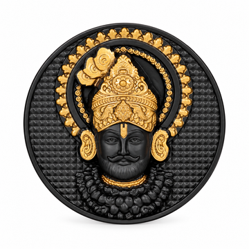 Khatushyamji Fridge Magnet Black Finish 2.4 Inch