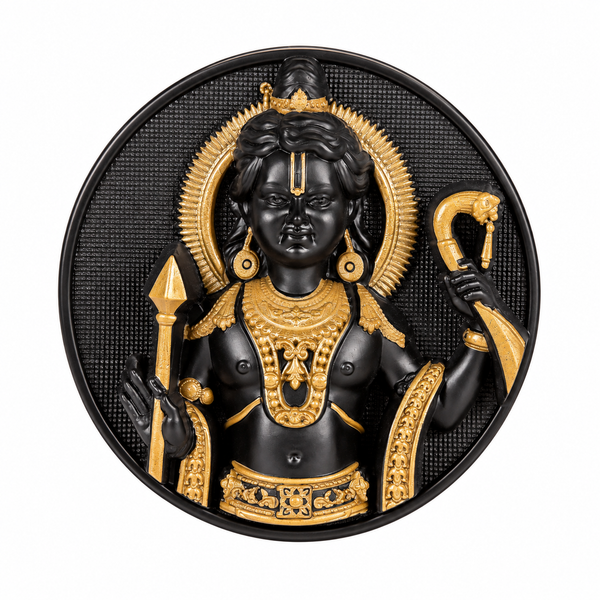 Ram Lalla Fridge Magnet Black Finish 2.4 Inch
