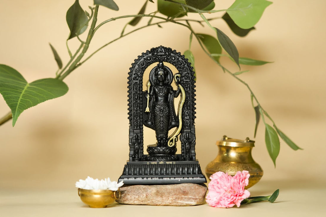 Shree Ram Lalla Murti 7 inch (Black/Gold)