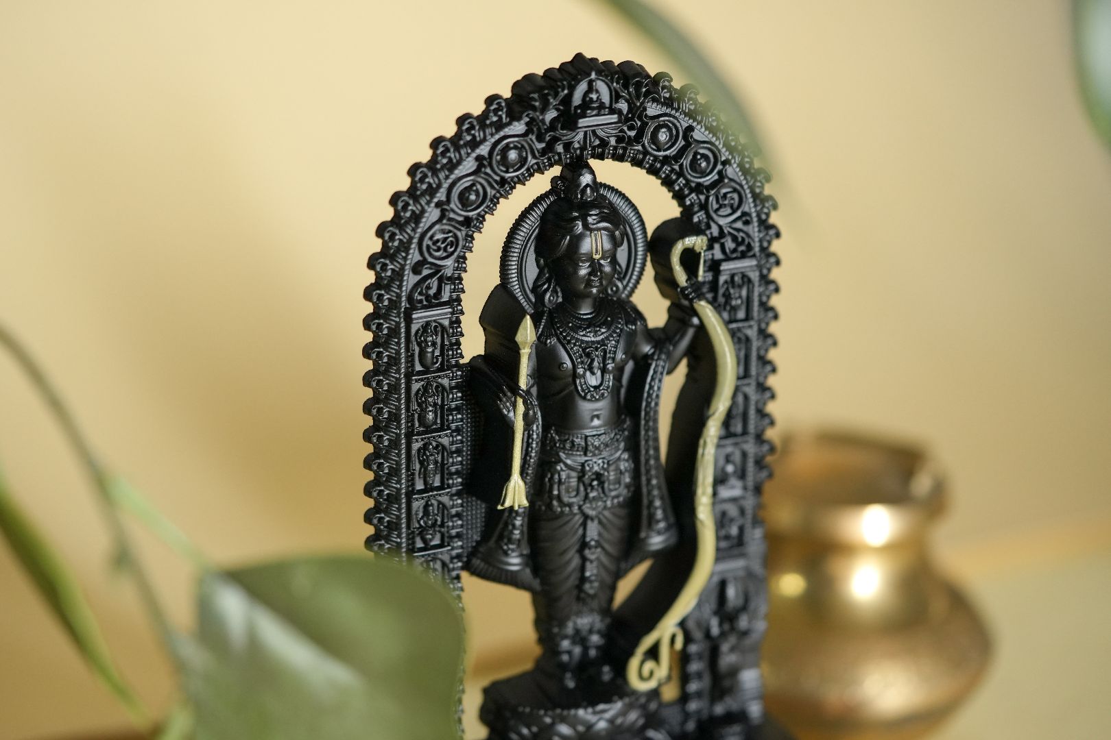 Shree Ram Lalla Murti 7 inch (Black/Gold)