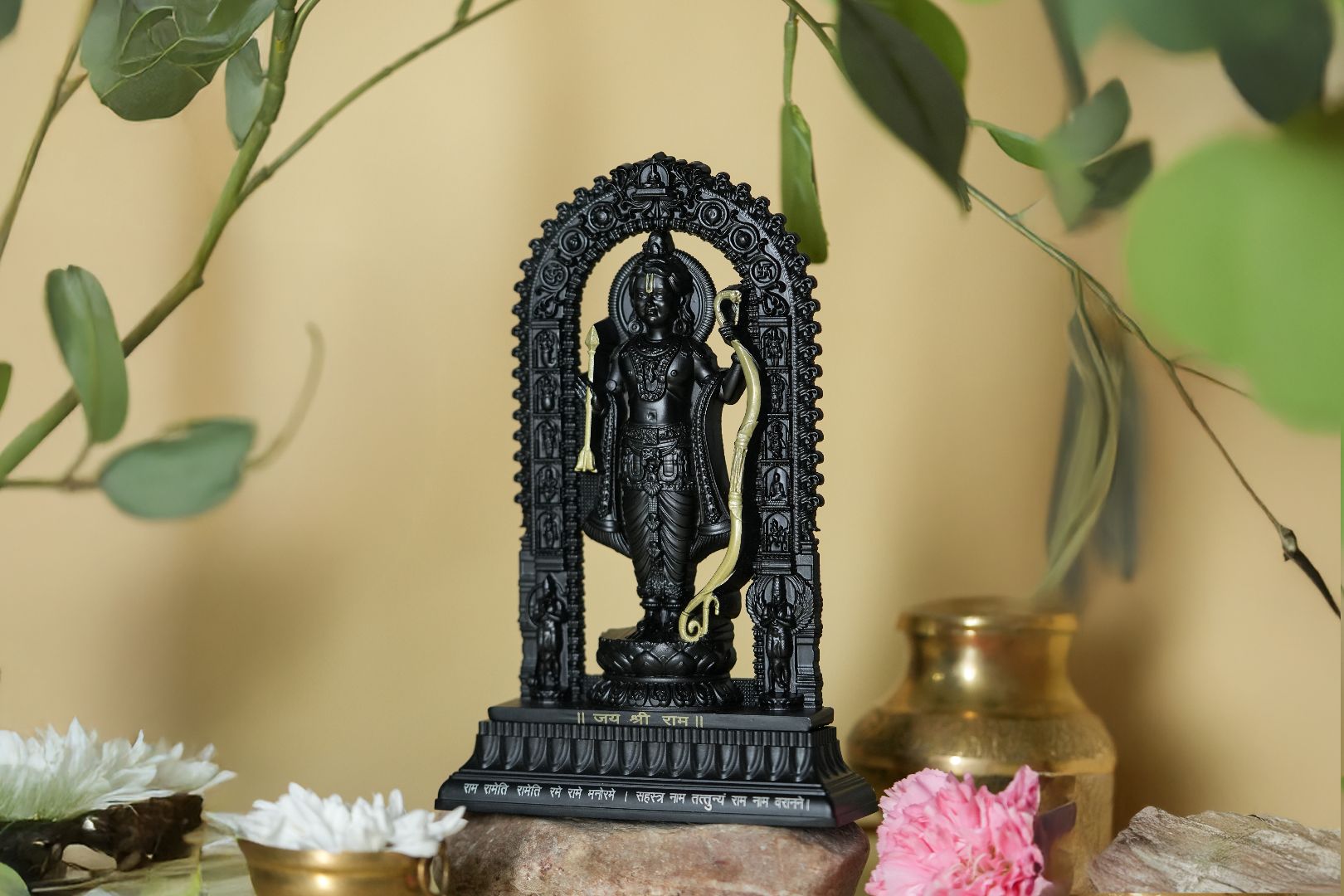 Shree Ram Lalla Murti 7 inch (Black/Gold)
