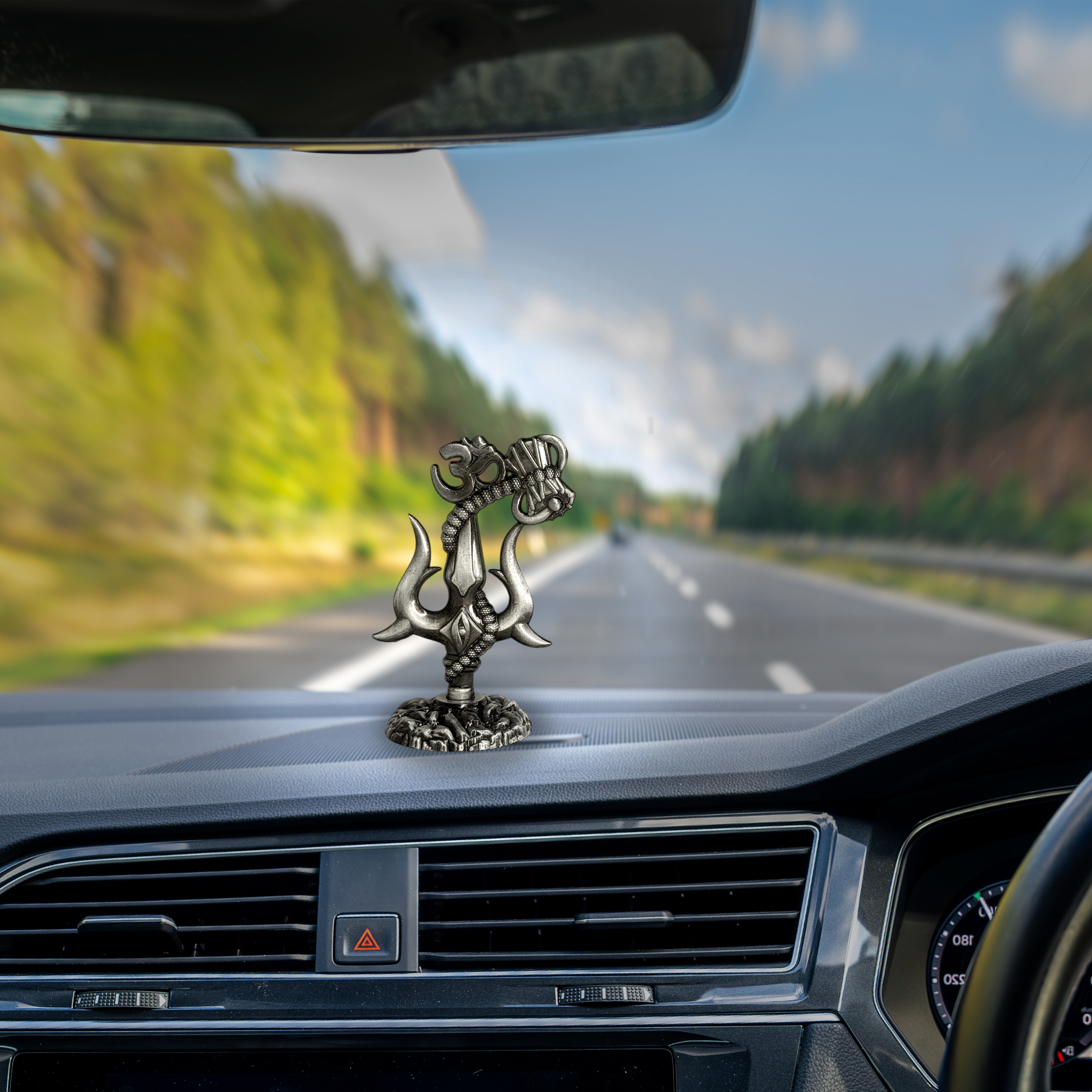 Om Shivay Trishul (Black)(3 Inch)