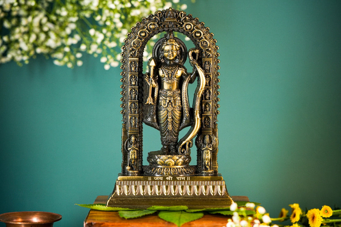 Shree Ram Lalla Murti 7 inch (Brass Antique)