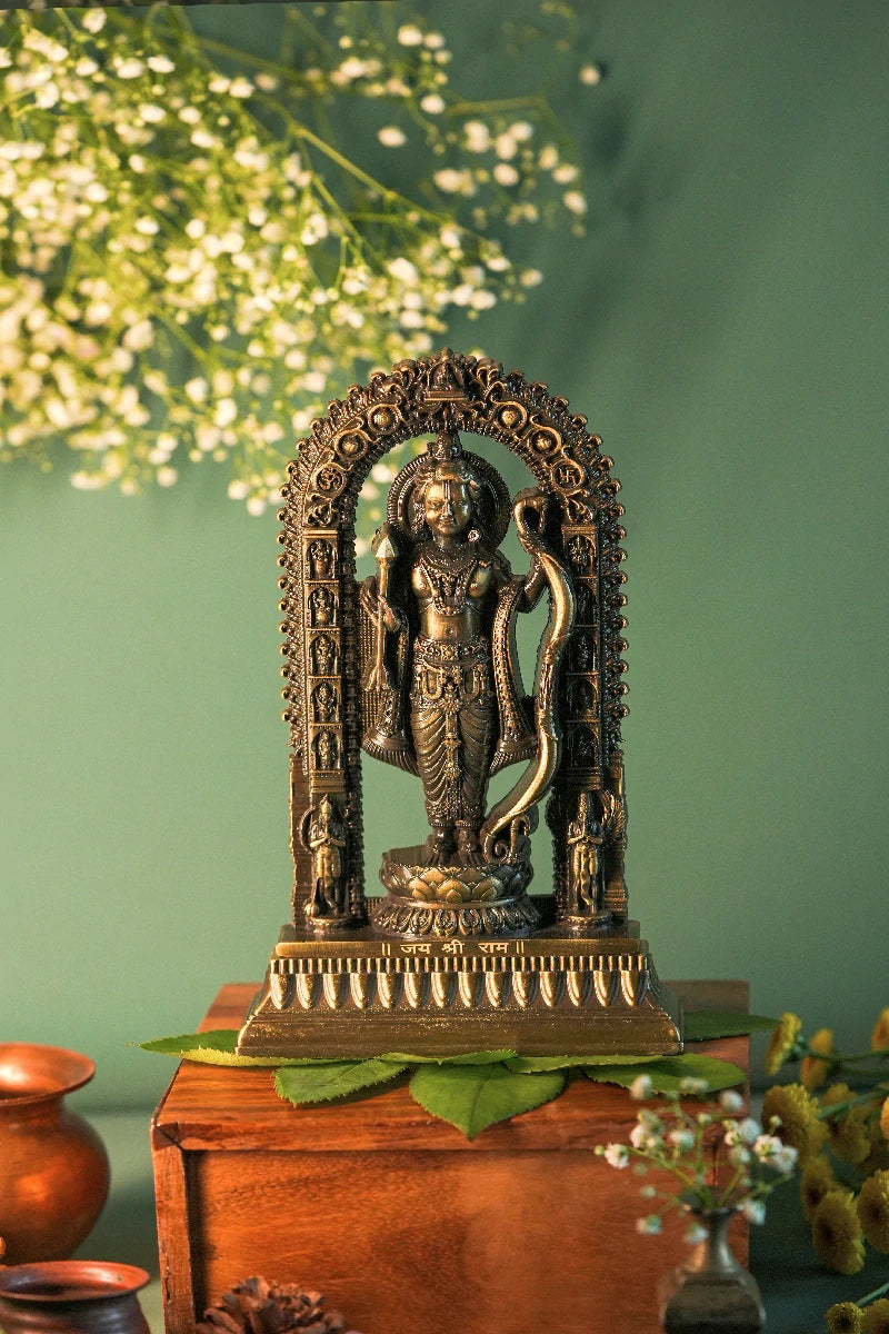 Shree Ram Lalla Murti 7 inch (Brass Antique)