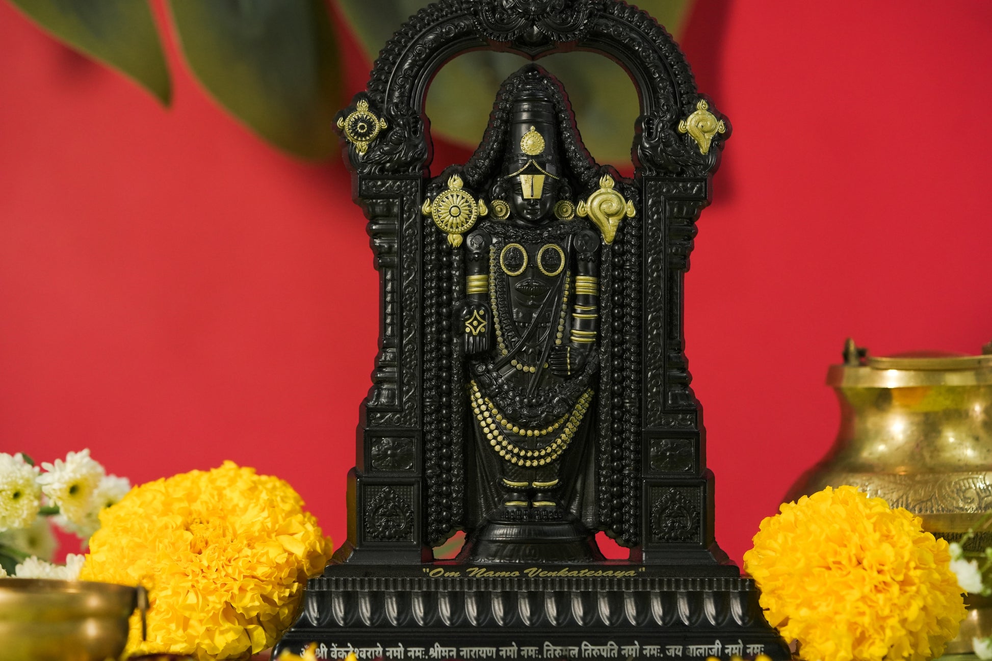 Tirupati Balaji idol radiating divine spiritual energy