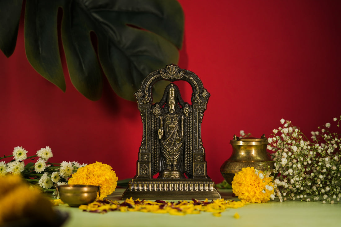 Tirupati Balaji Idol (Brass Antique)