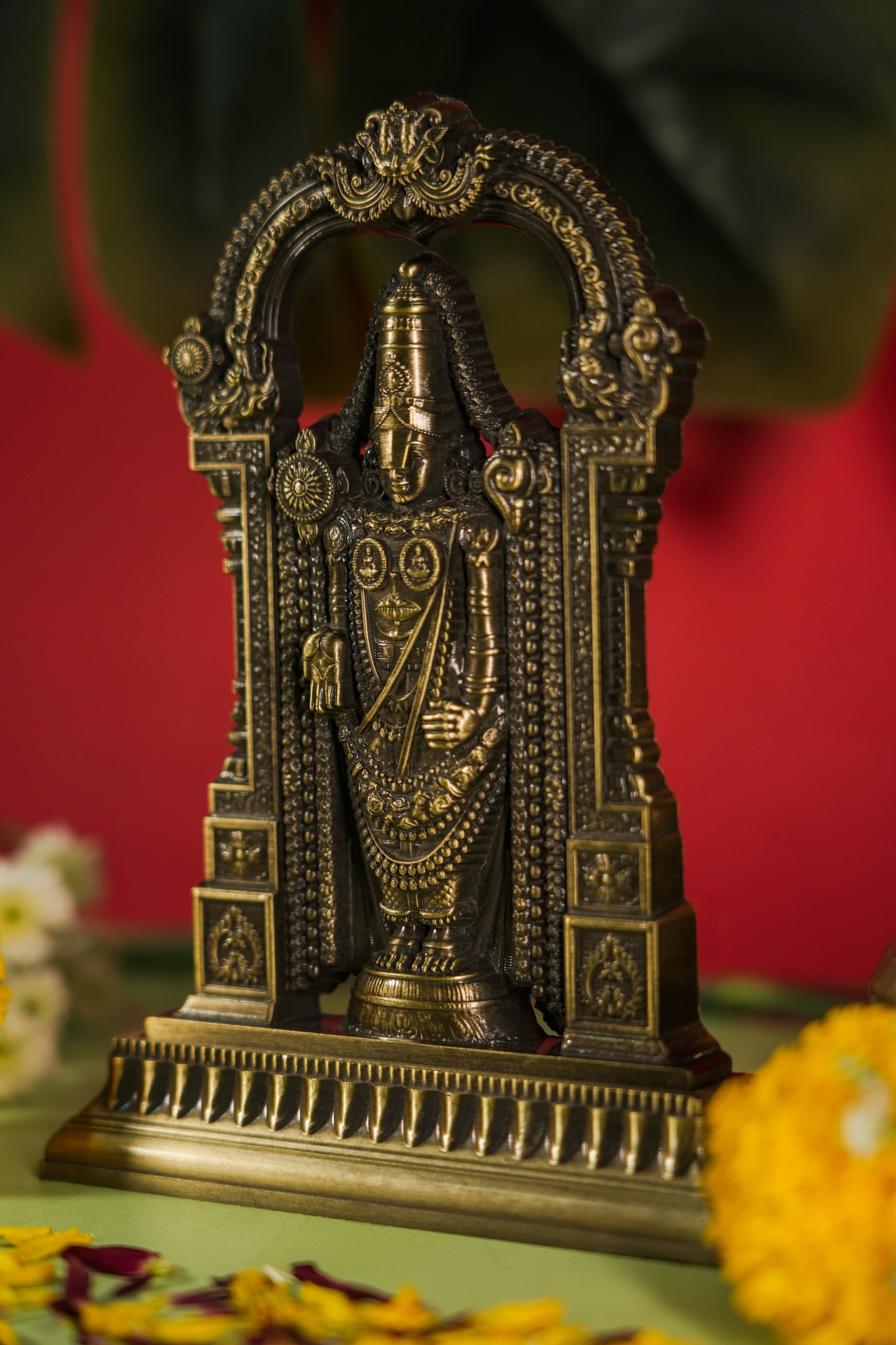 Devotional Balaji murti crafted for temple-like settings
