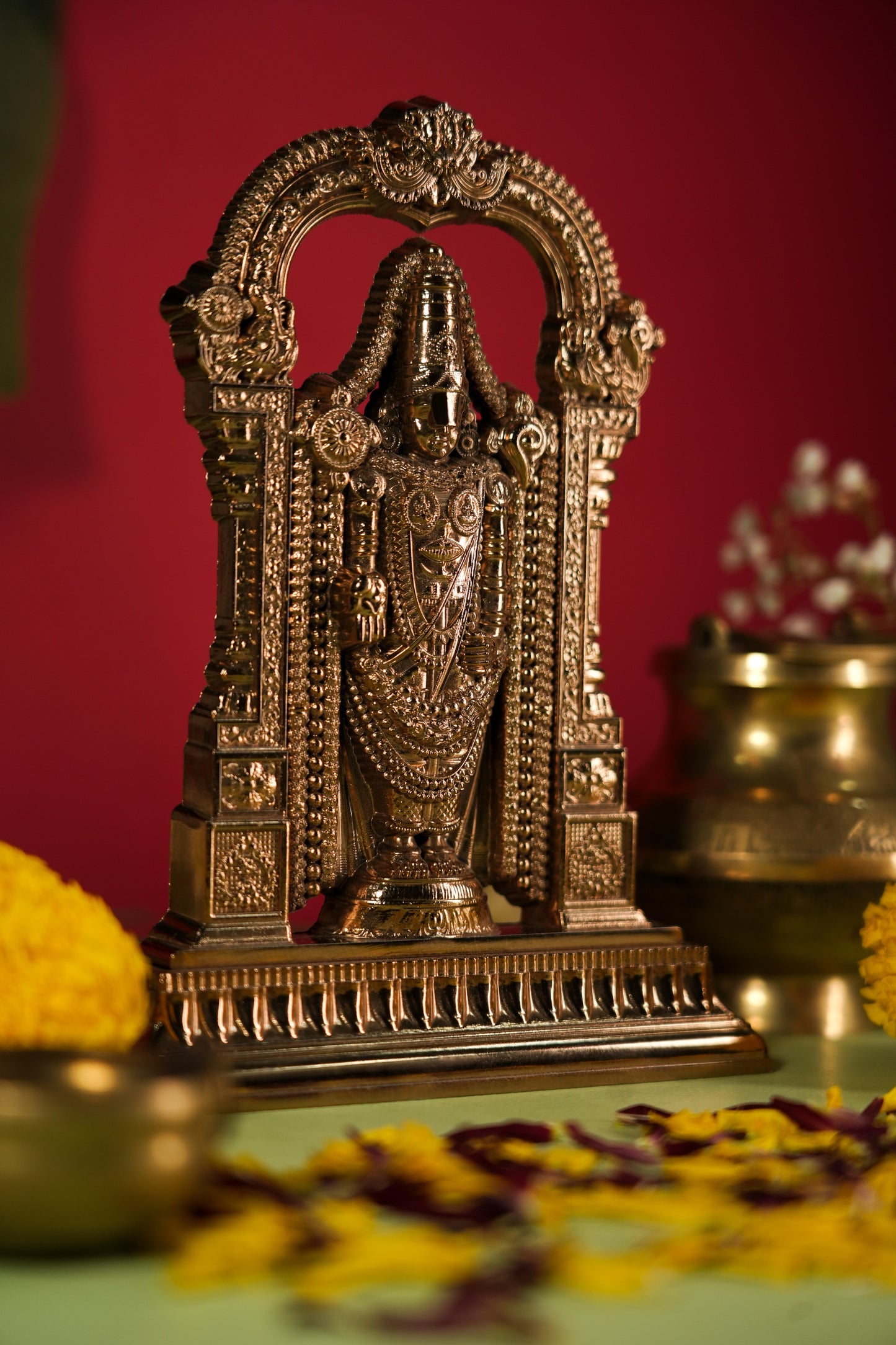 Tirupati Balaji Idol(Rose Gold)